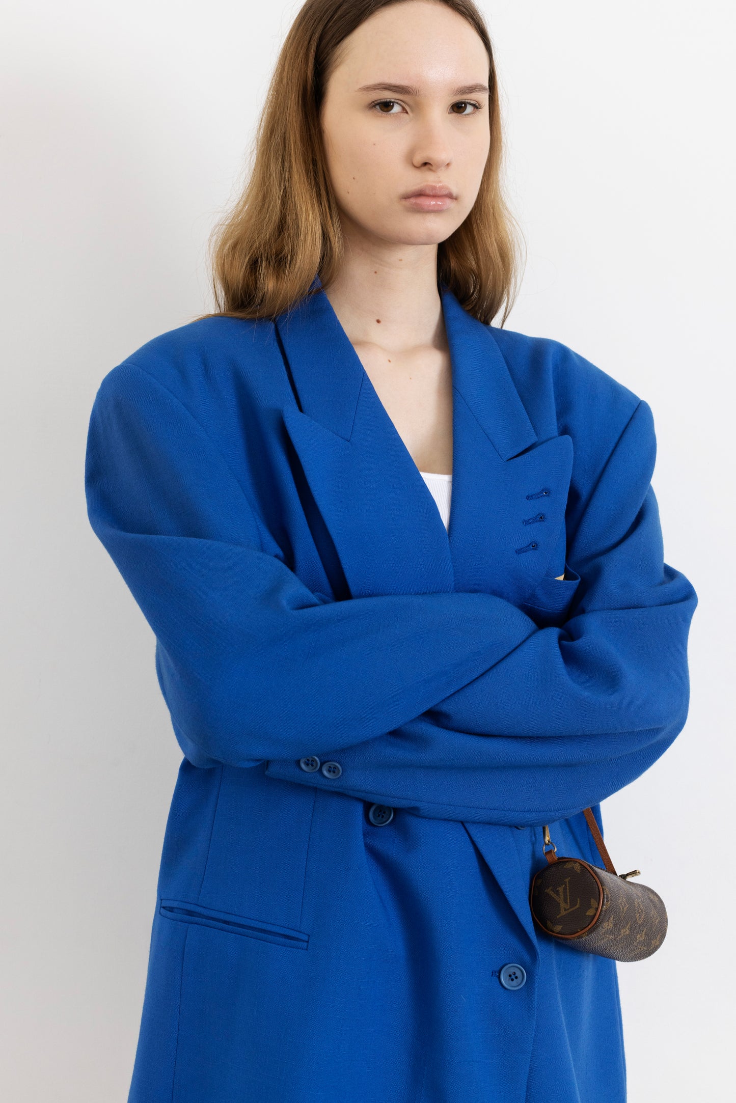 Vintage Cobalt Blue Blazer