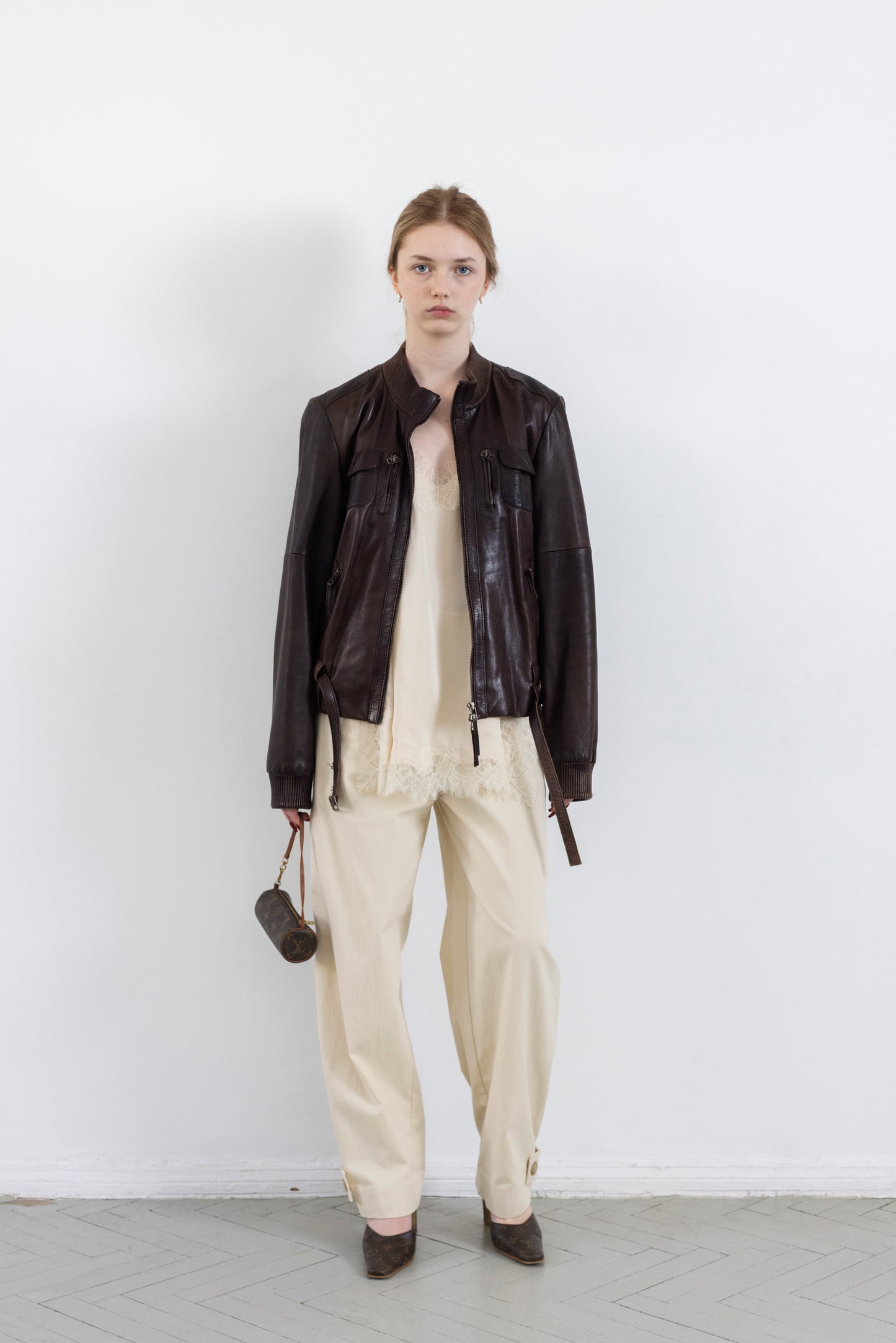 Vintage Brown Leather Jacket