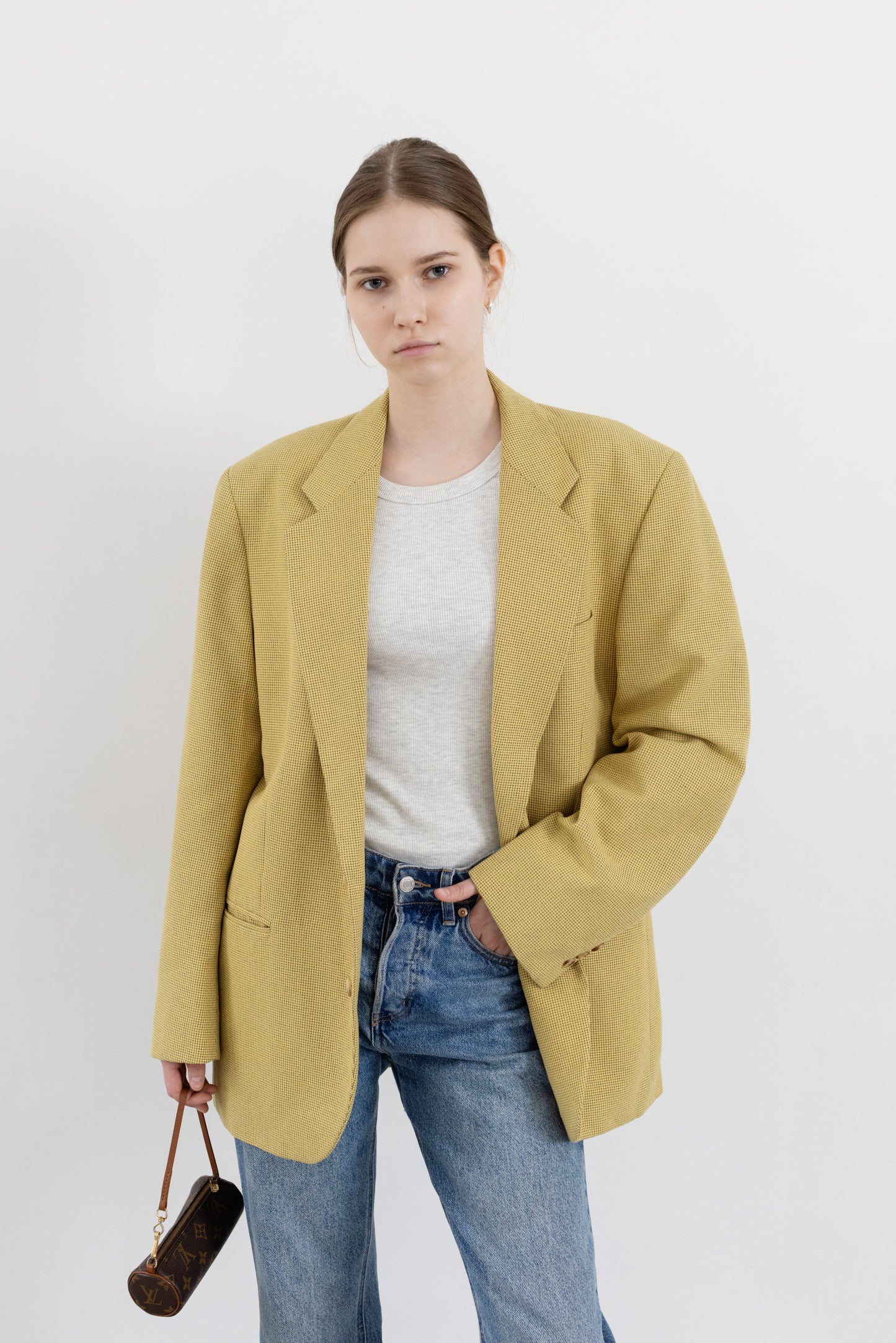Vintage Yellow Blazer