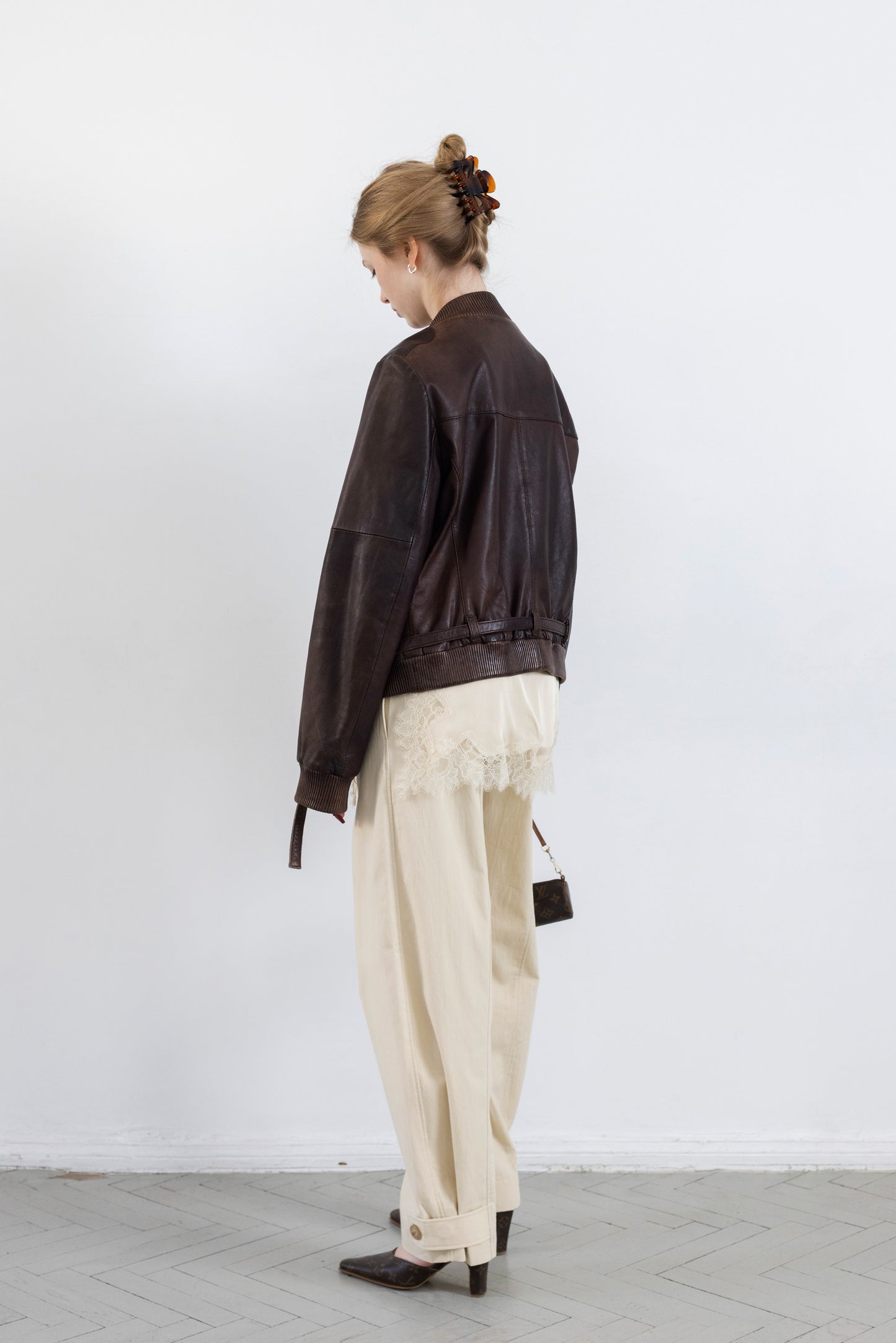 Vintage Brown Leather Jacket