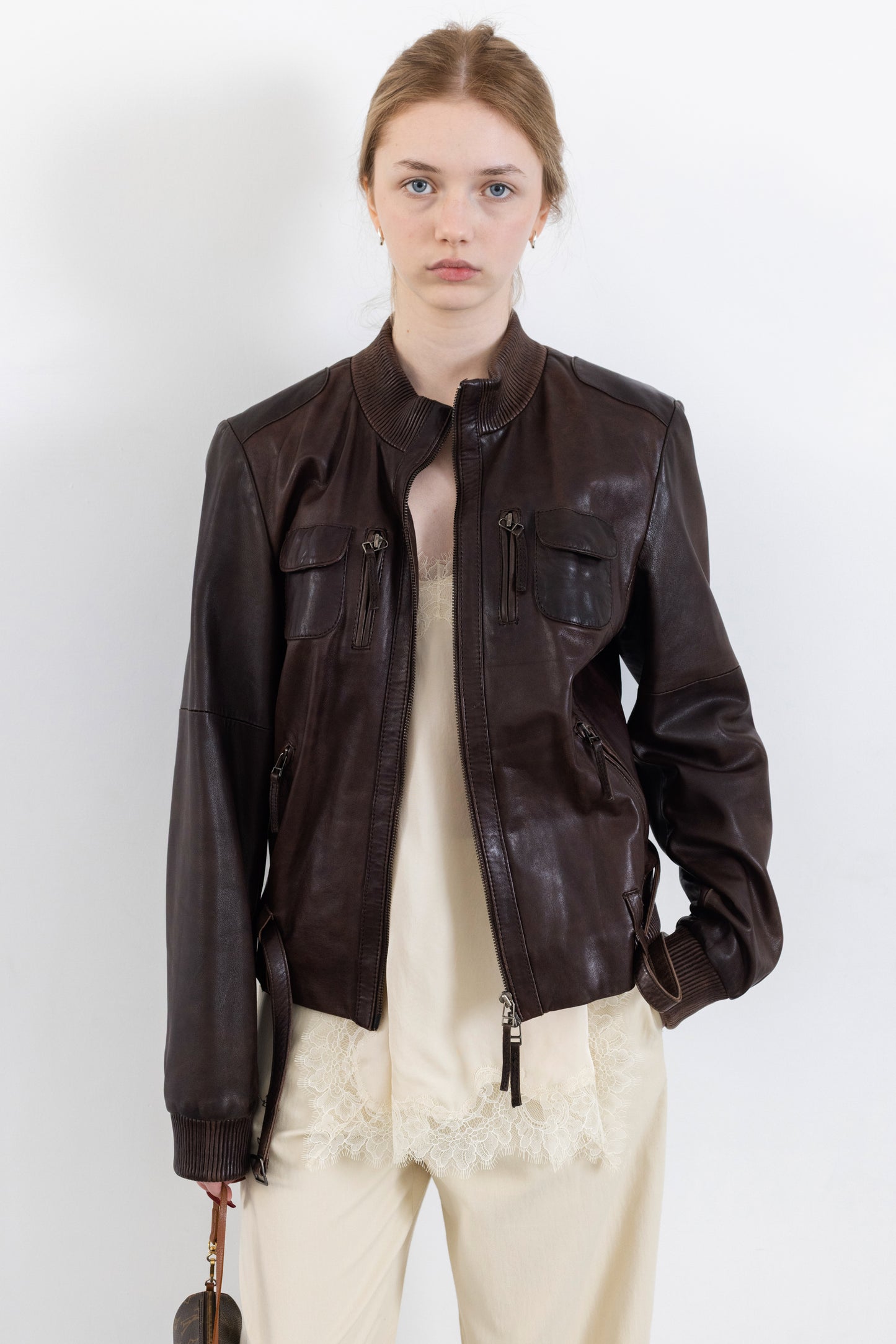 Vintage Brown Leather Jacket