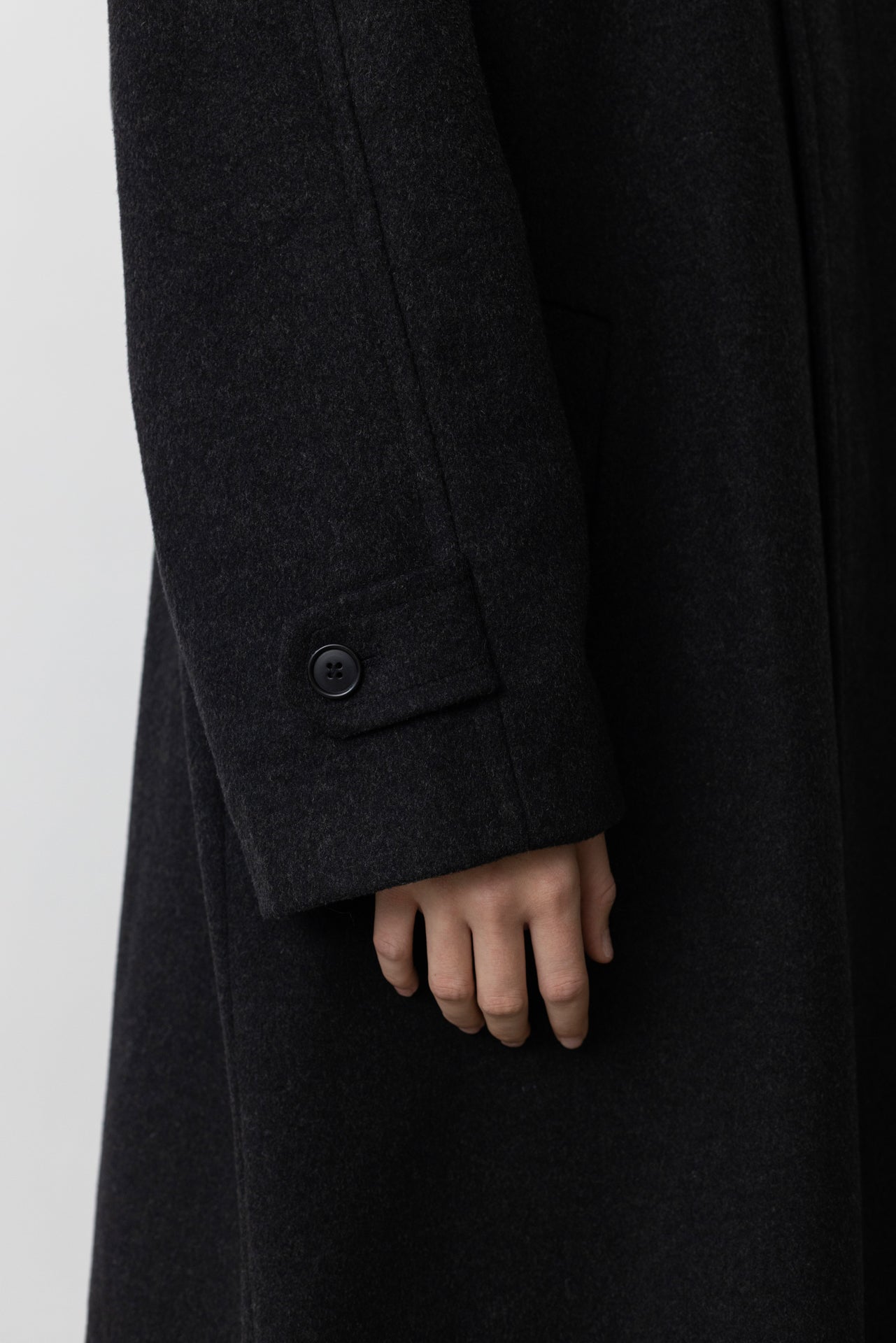 Vintage Grey Cashmere Wool Coat