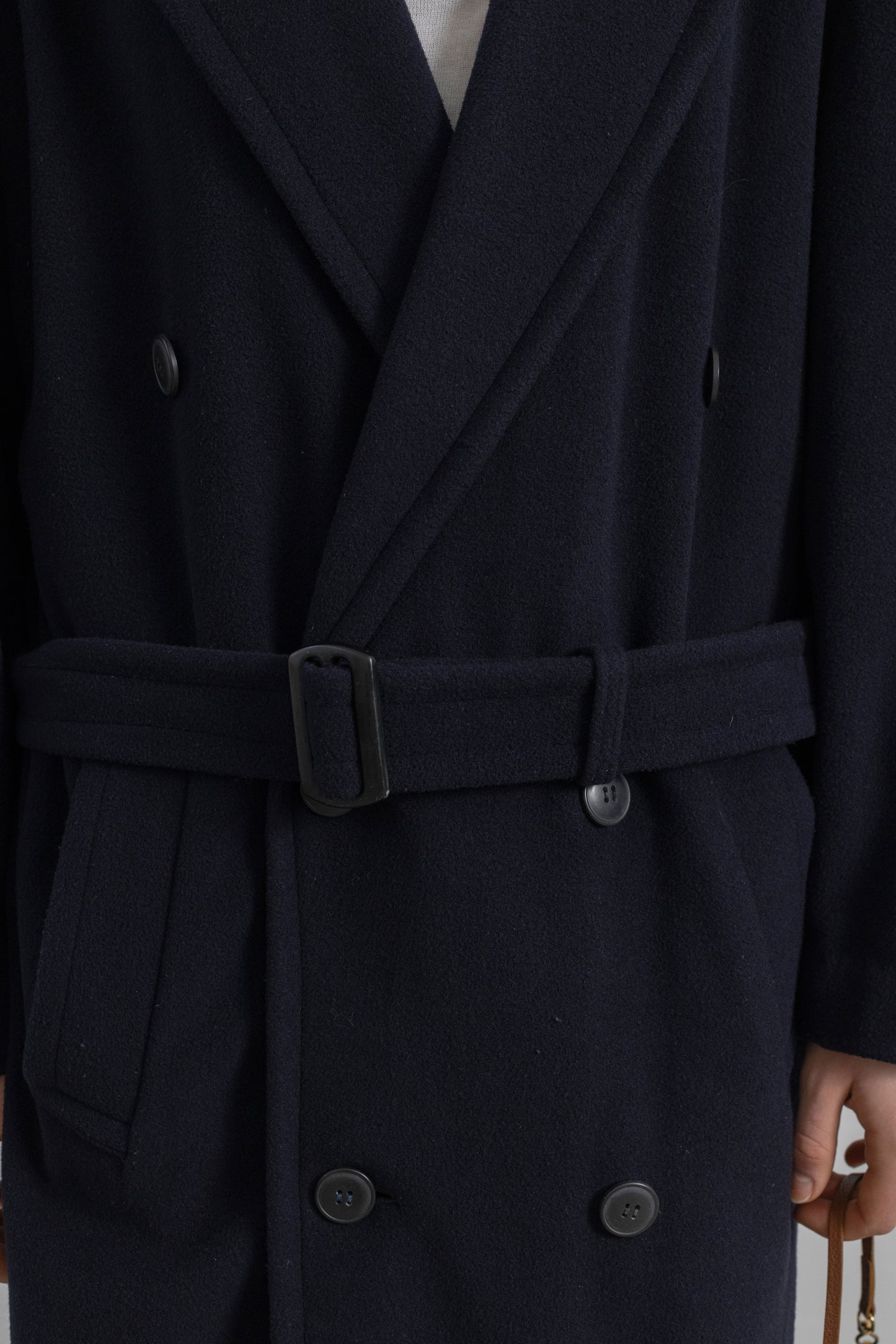 Vintage Navy Wool Coat