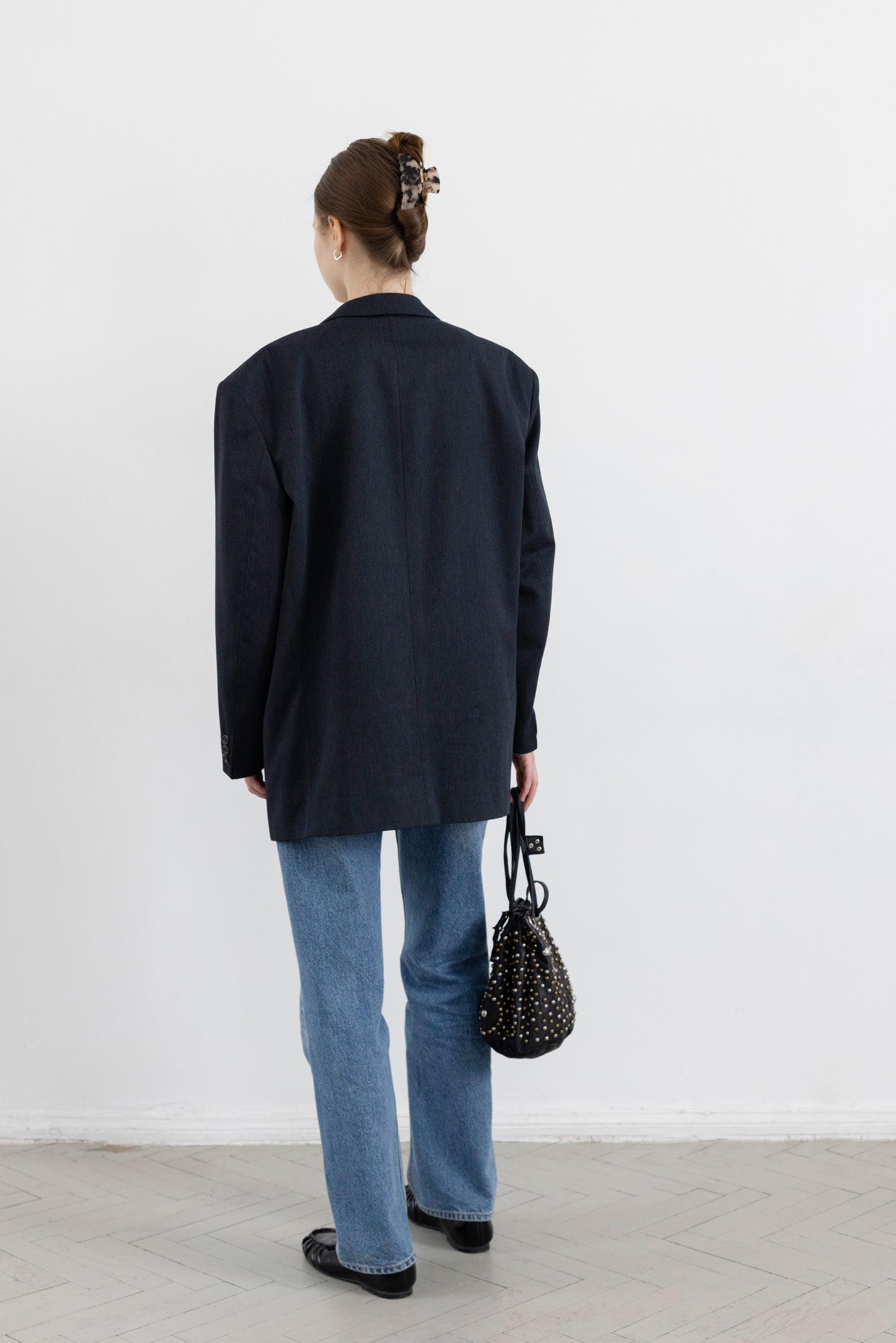 Vintage Dark Grey Blazer