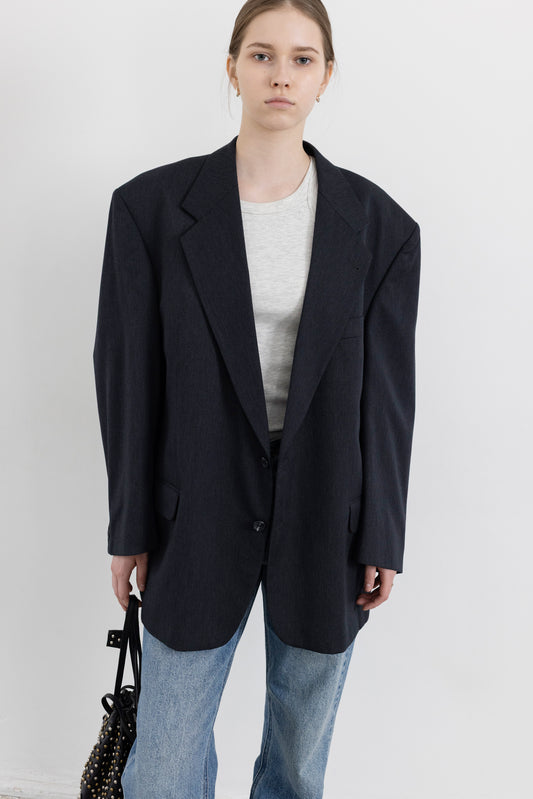 Vintage Dark Grey Blazer