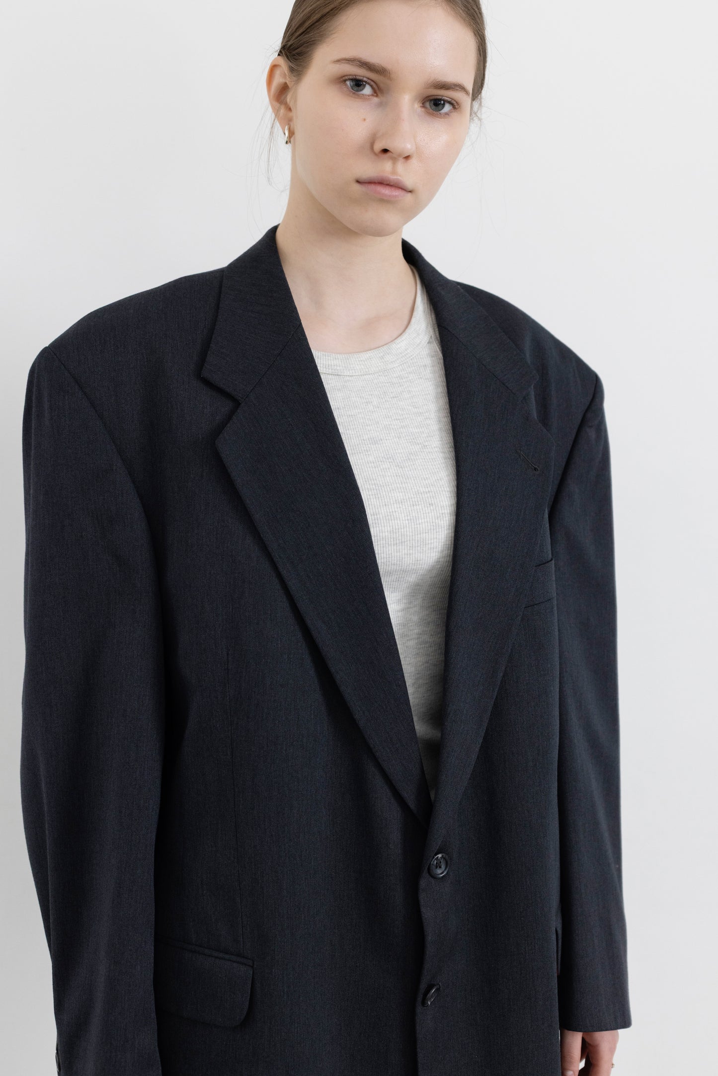 Vintage Dark Grey Blazer