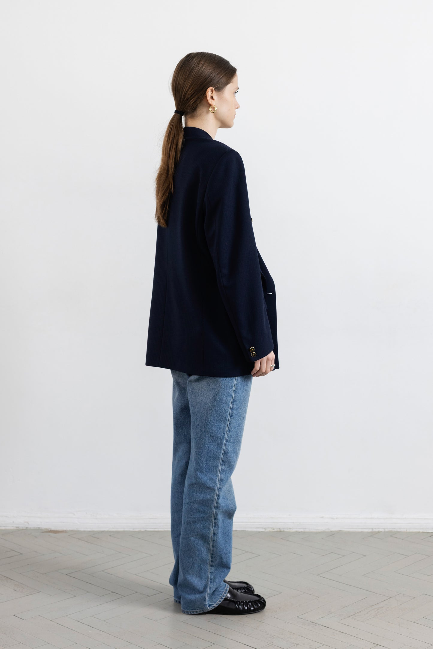 Vintage Lapidus Navy Wool Blazer