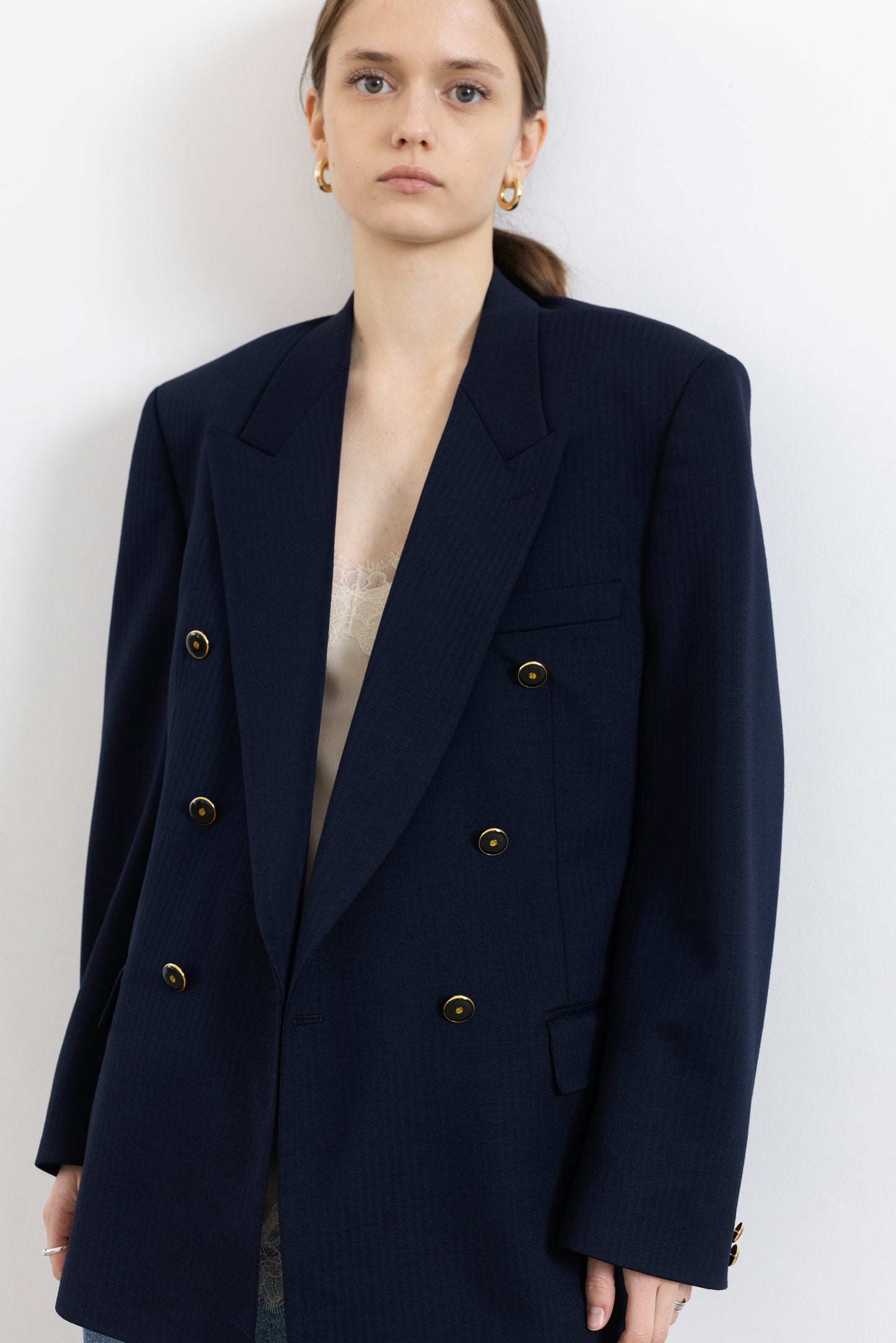 Vintage Lapidus Navy Wool Blazer