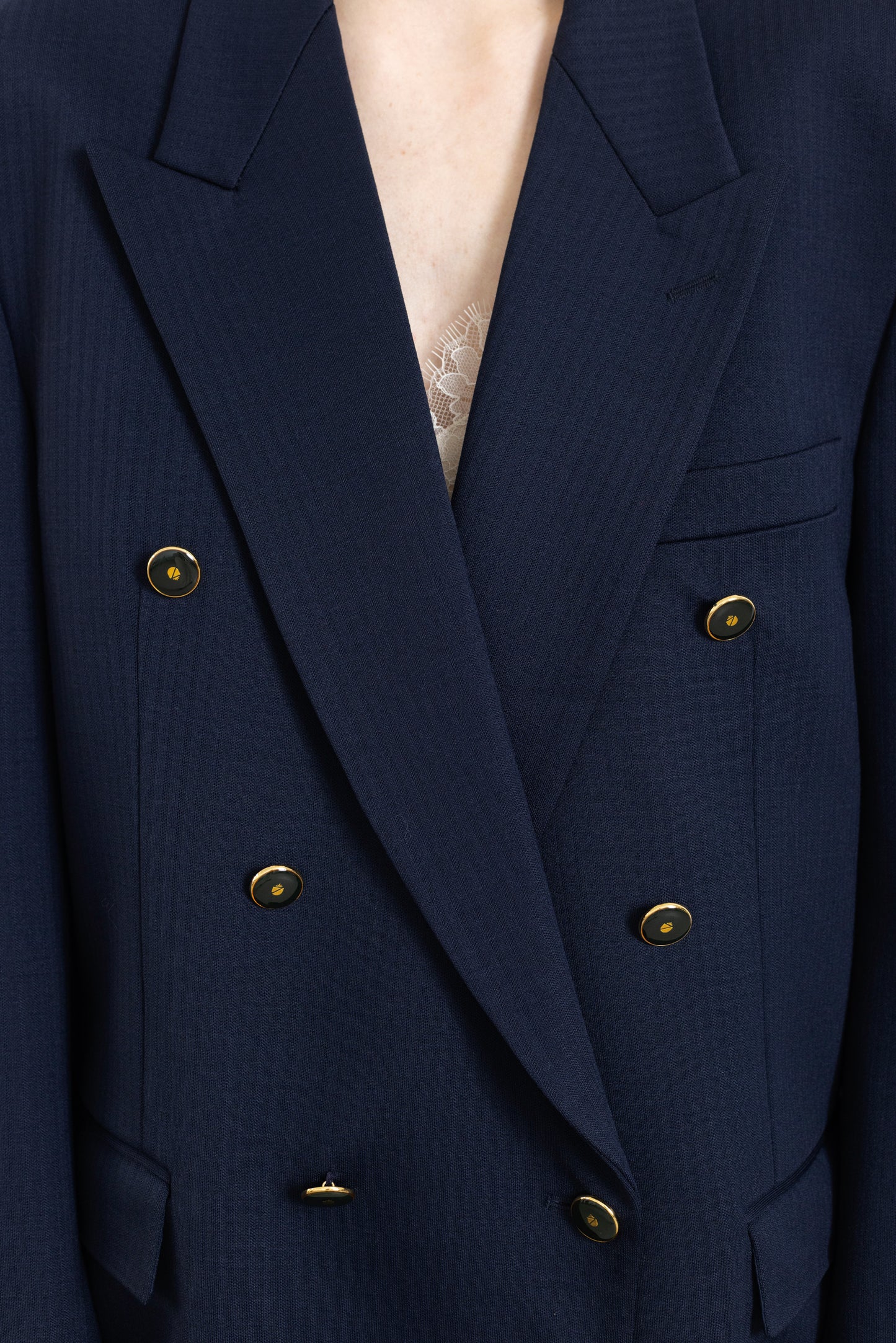 Vintage Lapidus Navy Wool Blazer