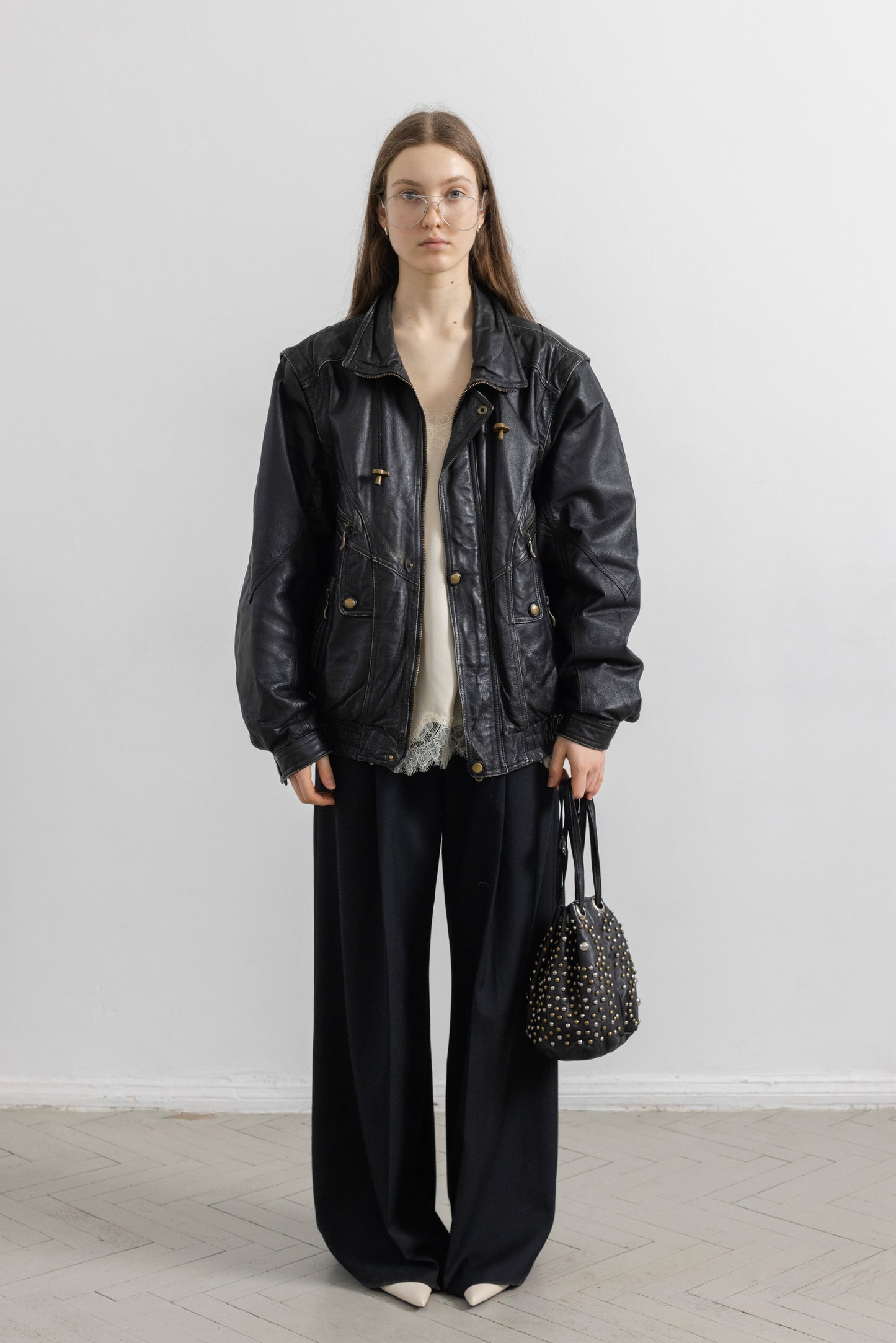 Vintage Black Leather Jacket