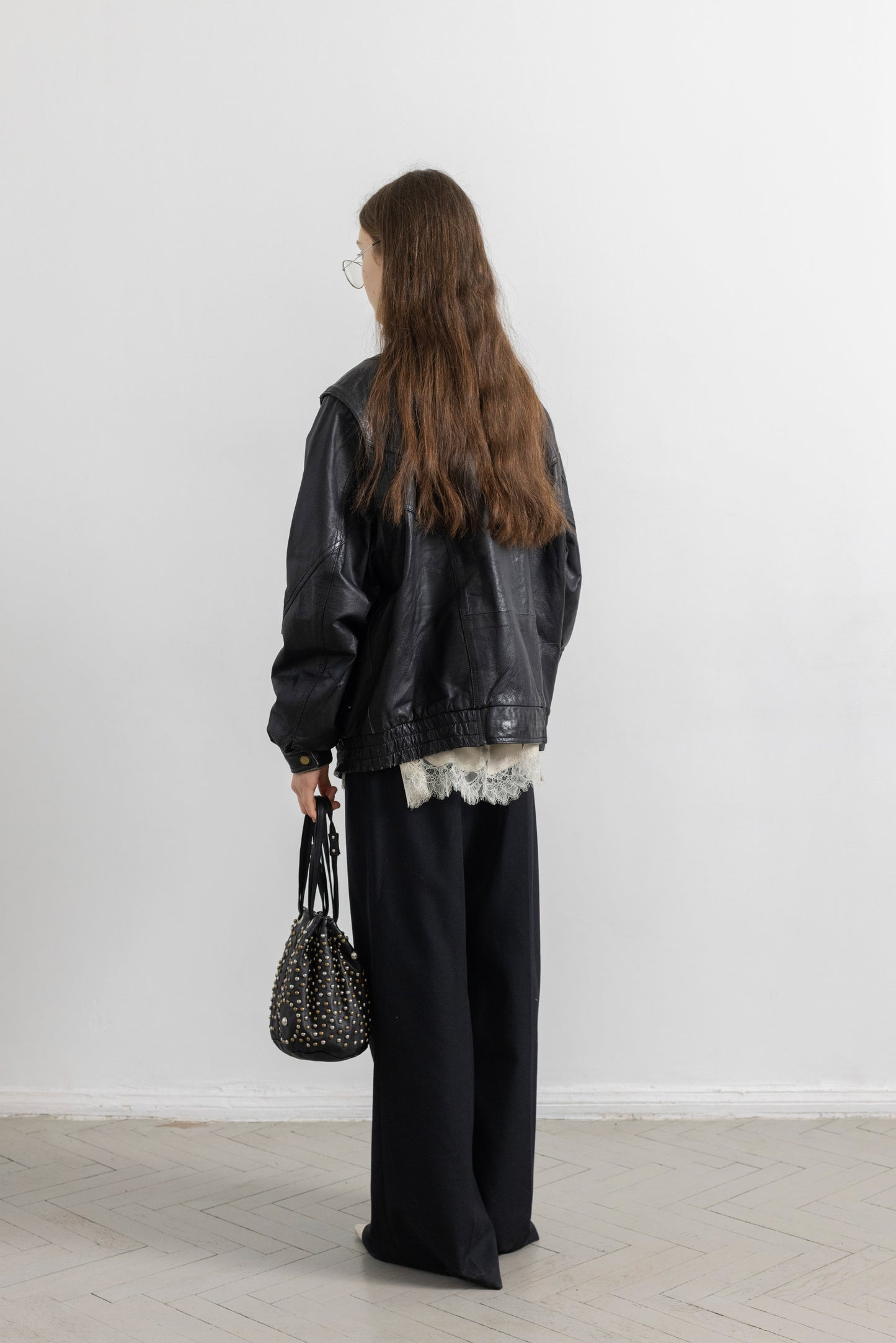 Vintage Black Leather Jacket