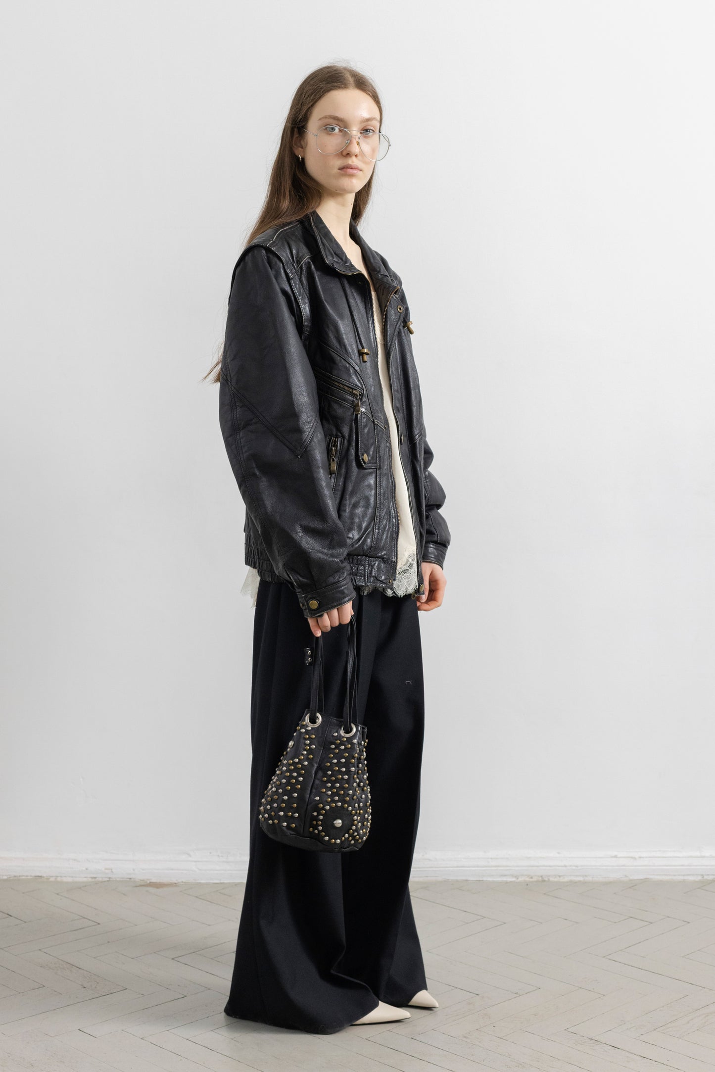 Vintage Black Leather Jacket