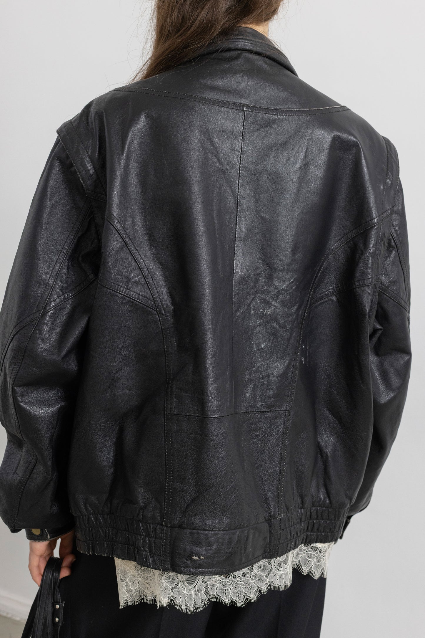 Vintage Black Leather Jacket