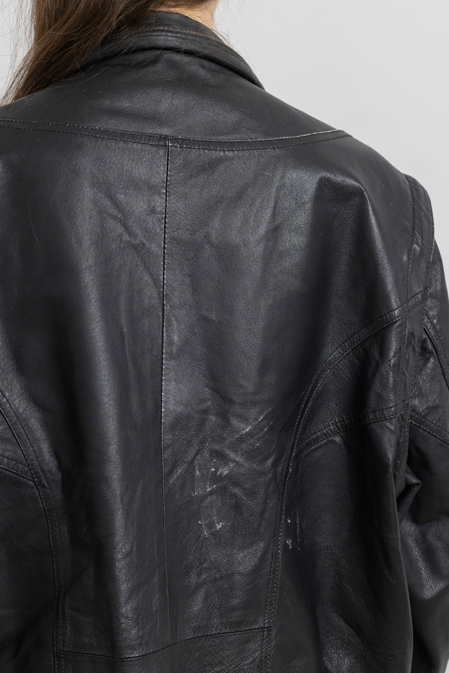 Vintage Black Leather Jacket