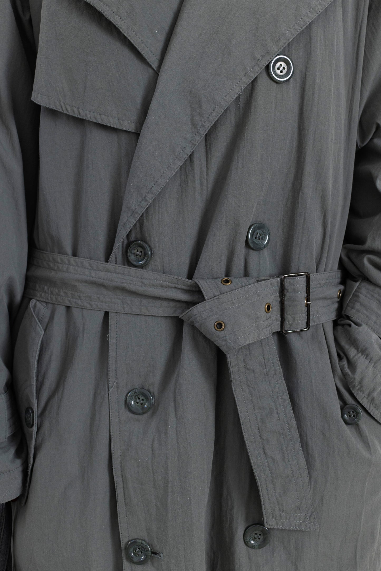 Vintage Mint Green Padded Trench Coat