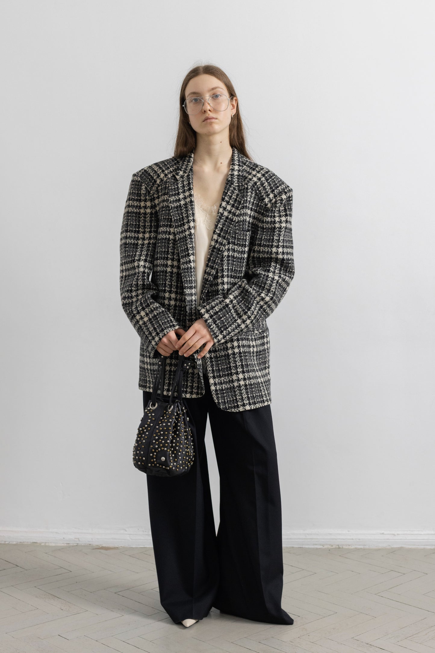 Vintage Tweed Wool Blazer
