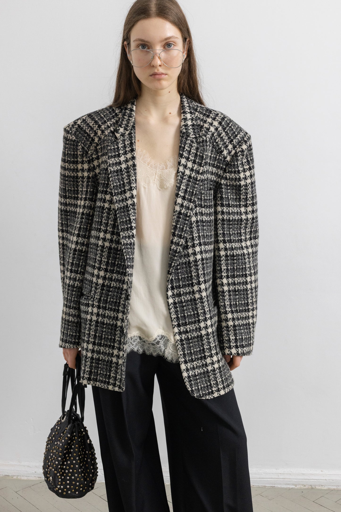 Vintage Tweed Wool Blazer
