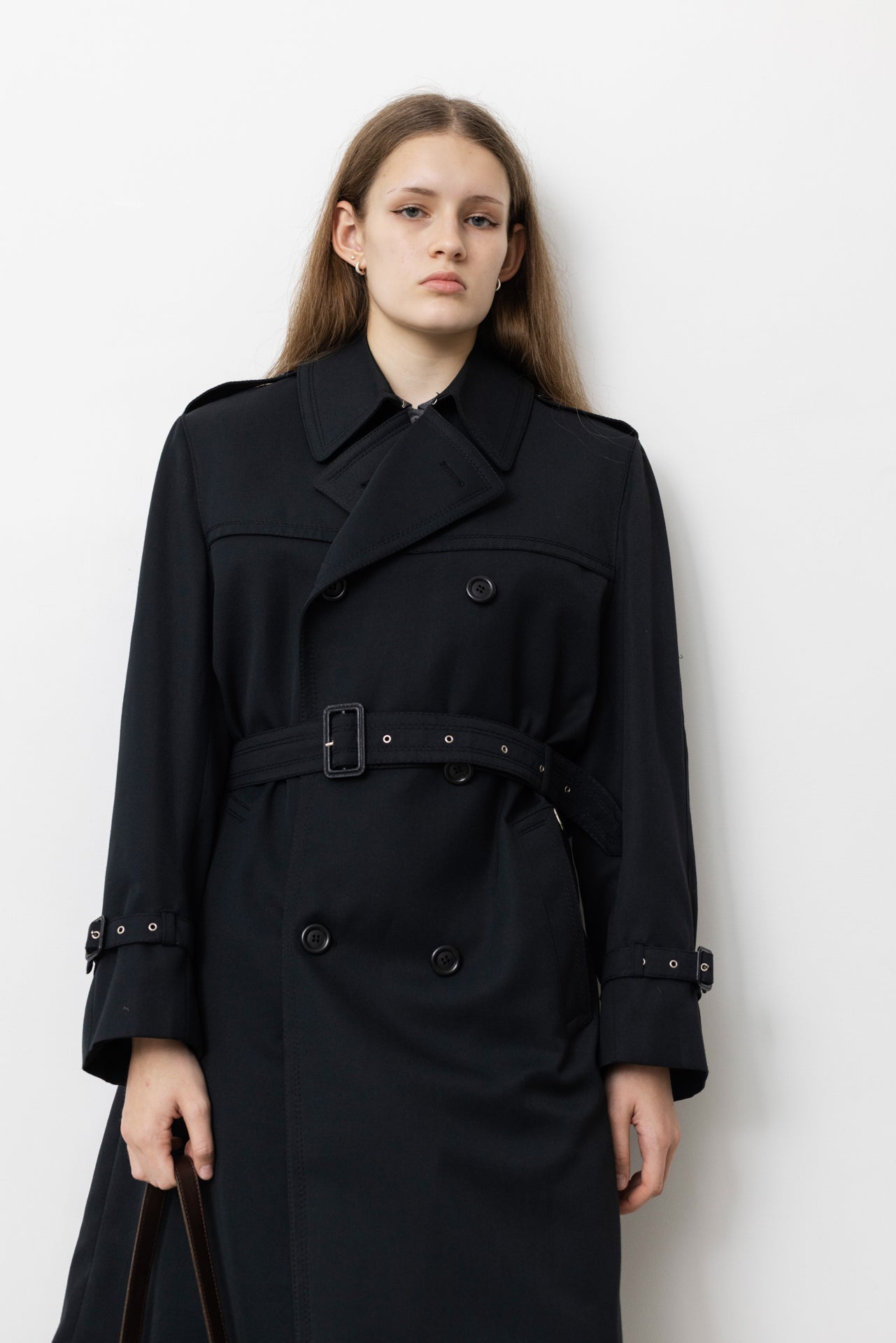 Vintage Navy Oversized Trench Coat