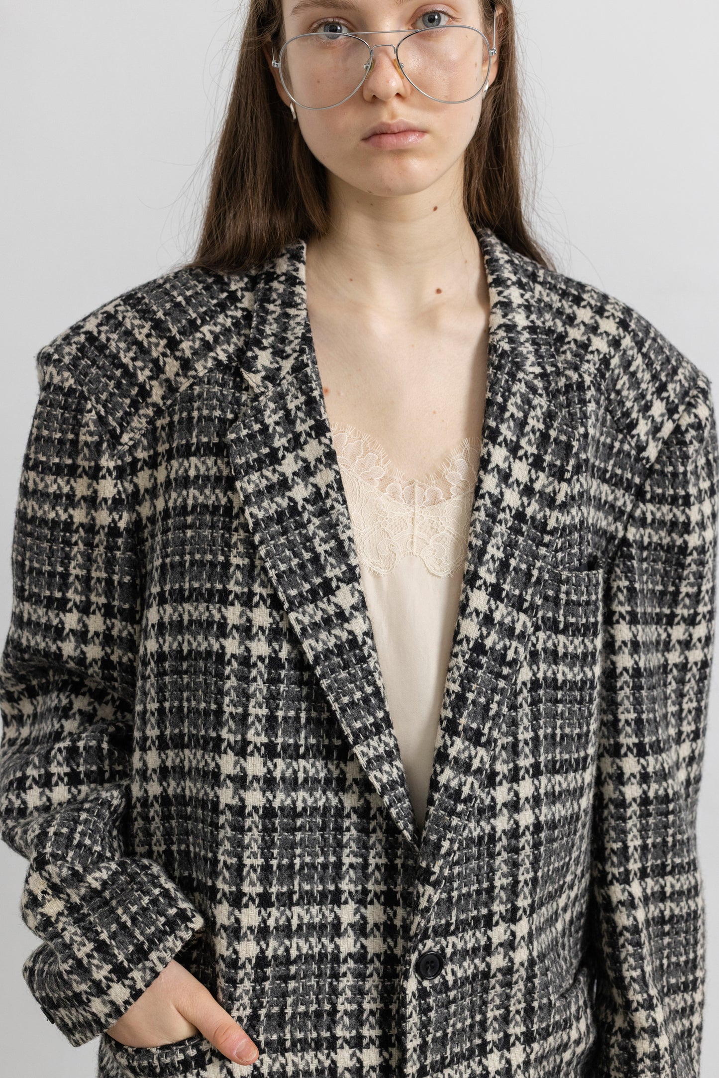 Vintage Tweed Wool Blazer