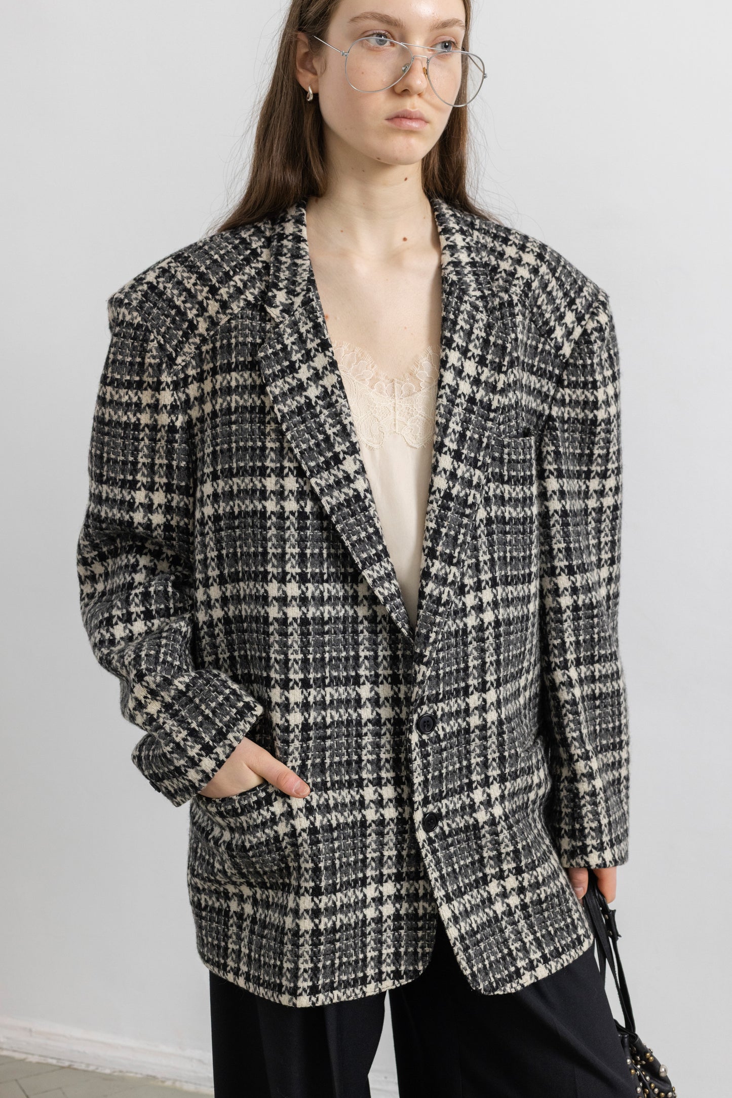 Vintage Tweed Wool Blazer