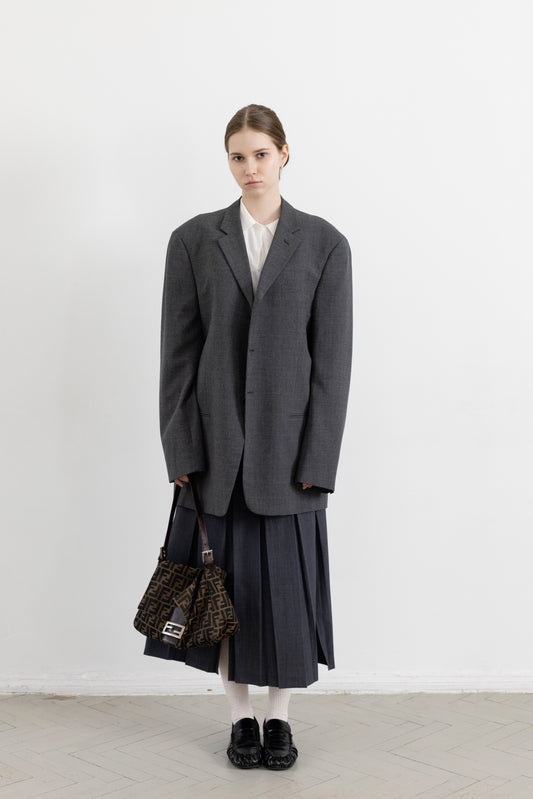 Vintage Armani Grey Wool Blazer