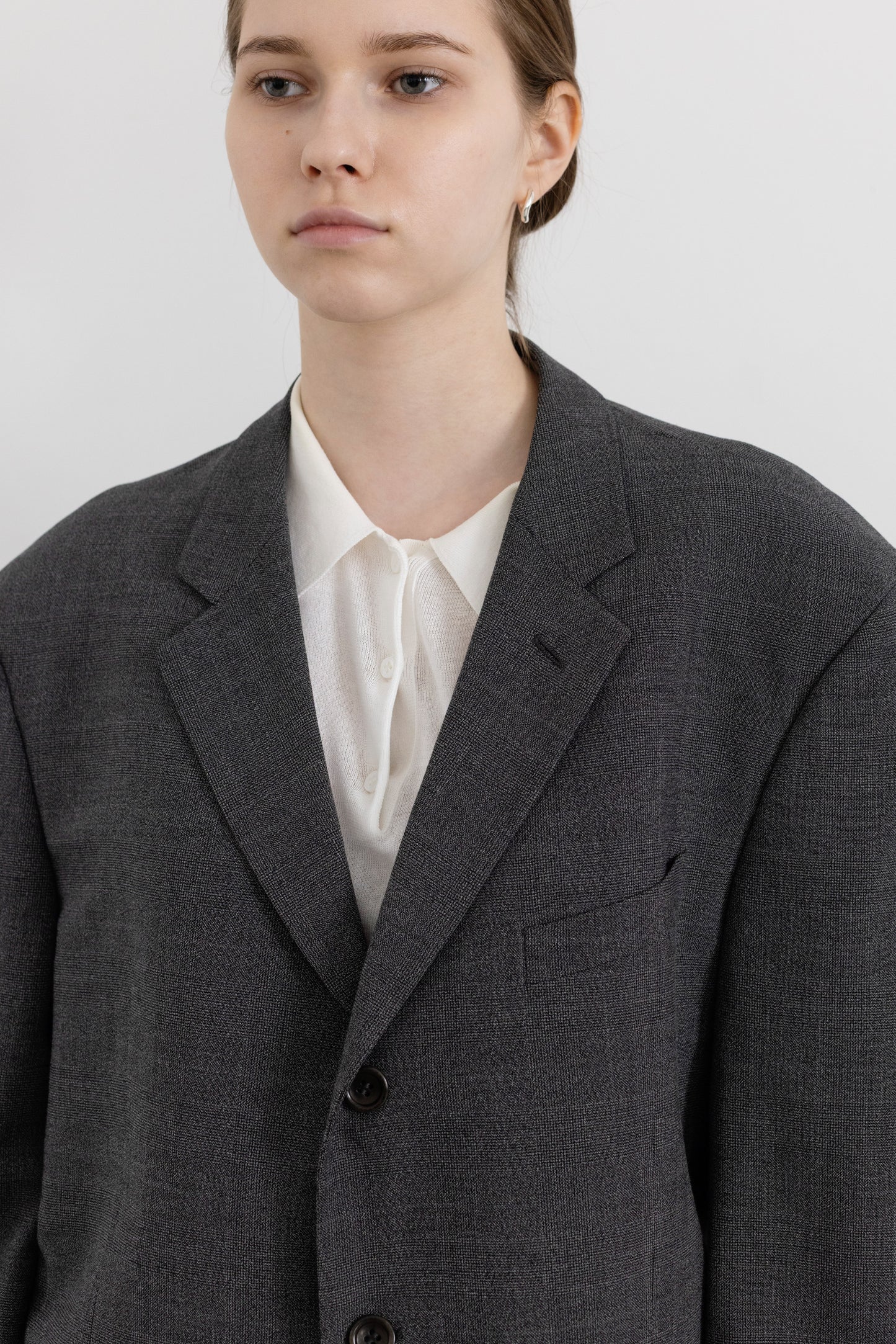 Vintage Armani Grey Wool Blazer