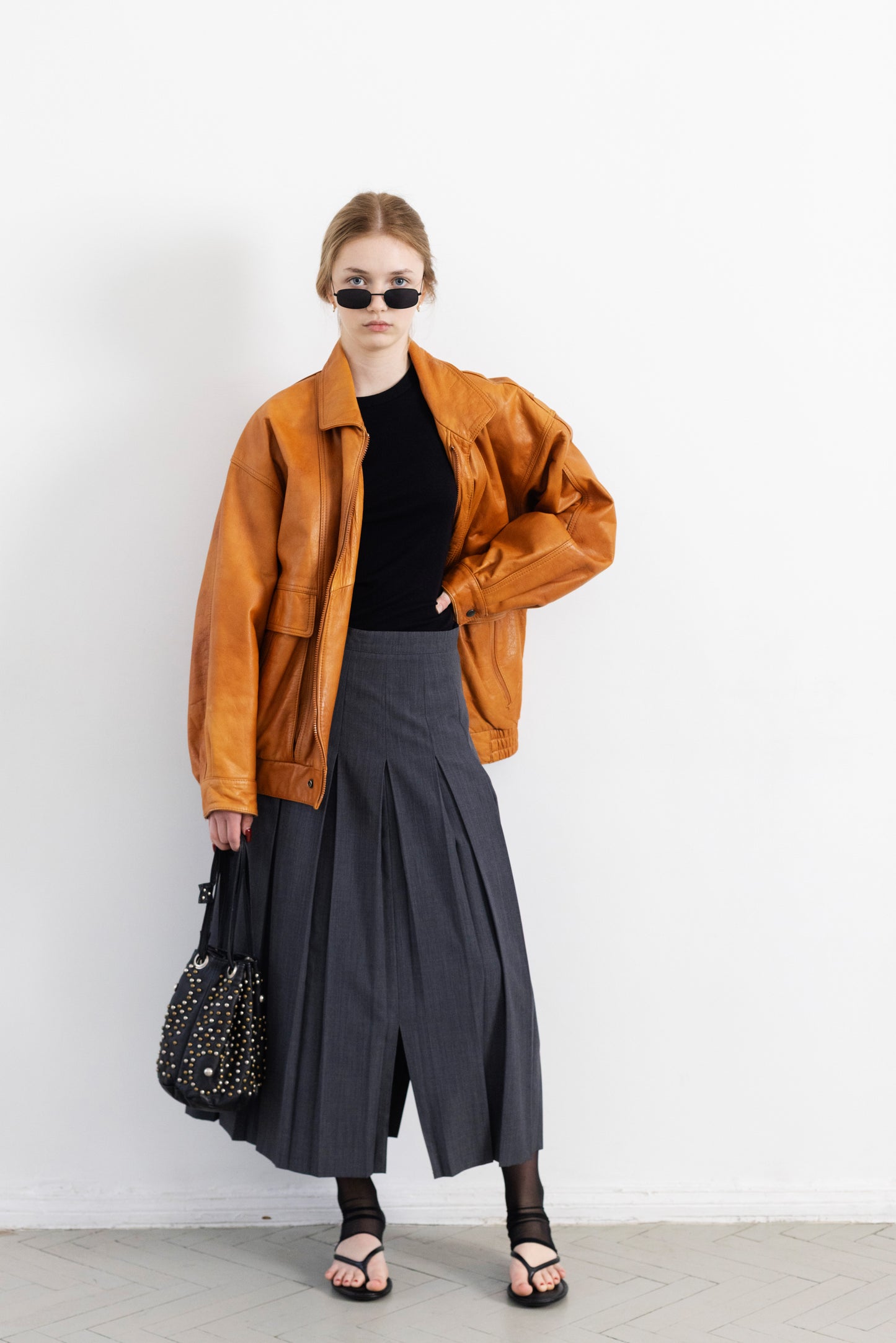 Vintage Rust Brown Leather Jacket