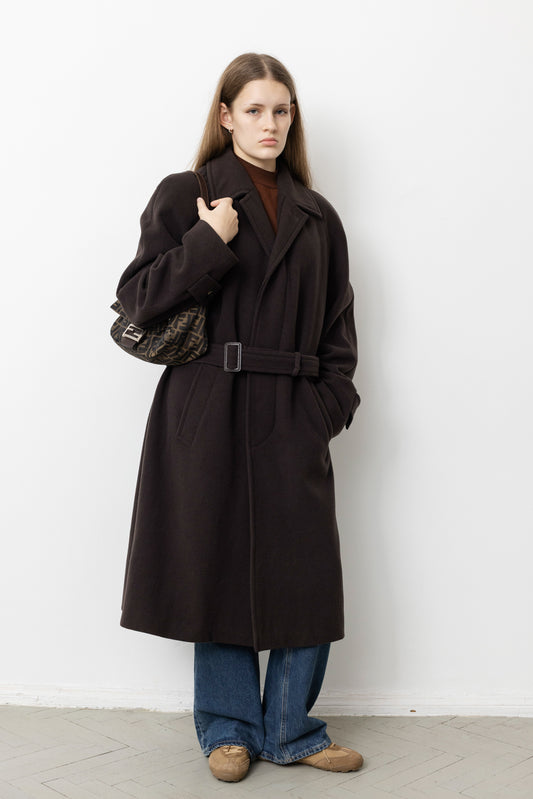 Vintage Brown Wool Coat