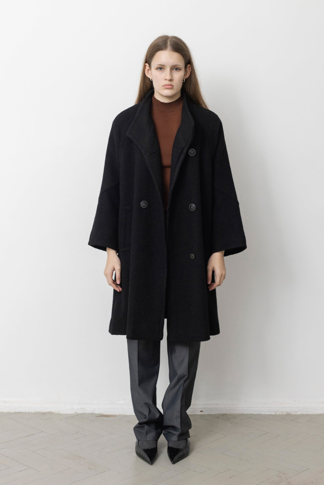 Vintage Short Black Coat