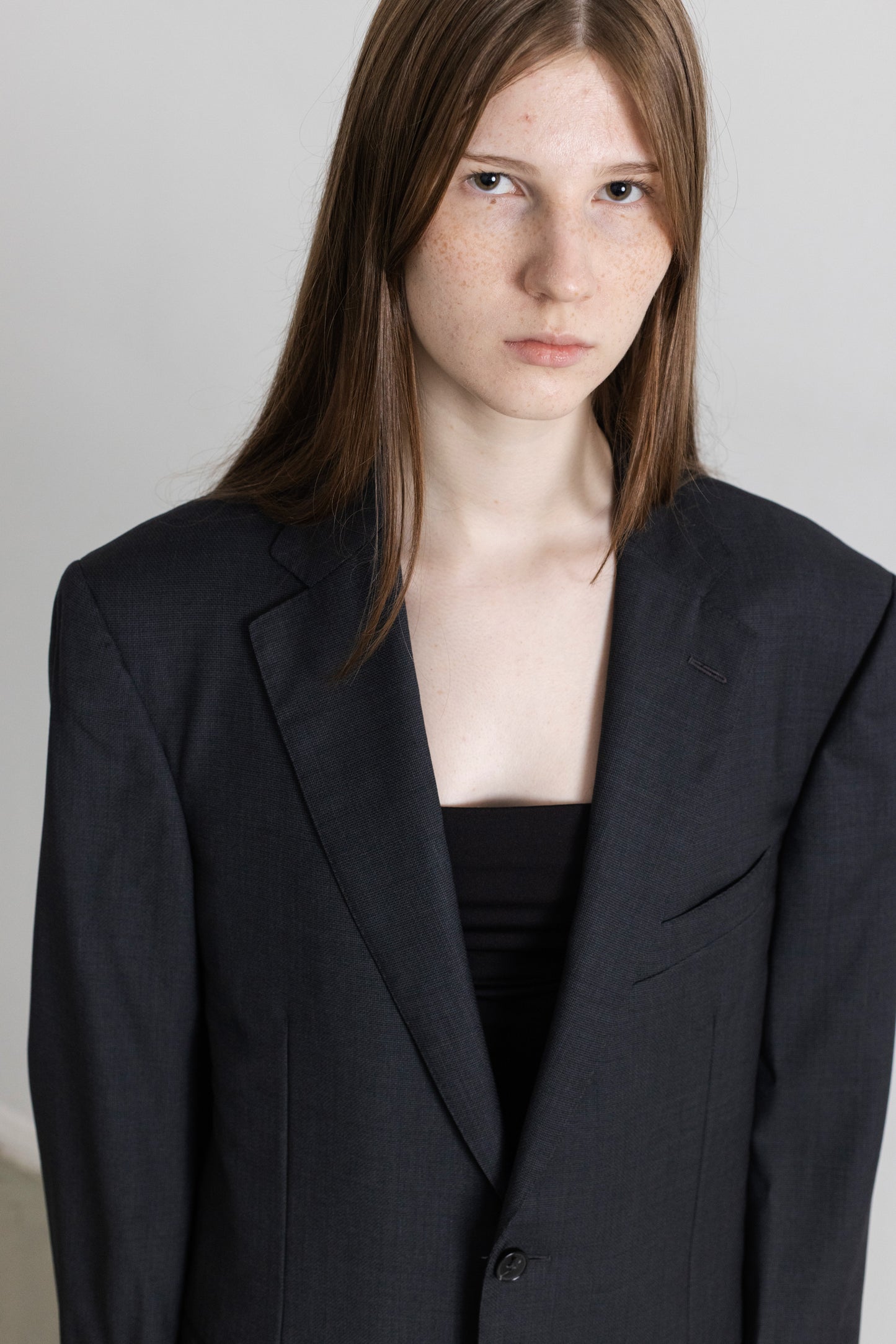 Vintage Ermenegildo Zegna Grey Wool Silk Blazer