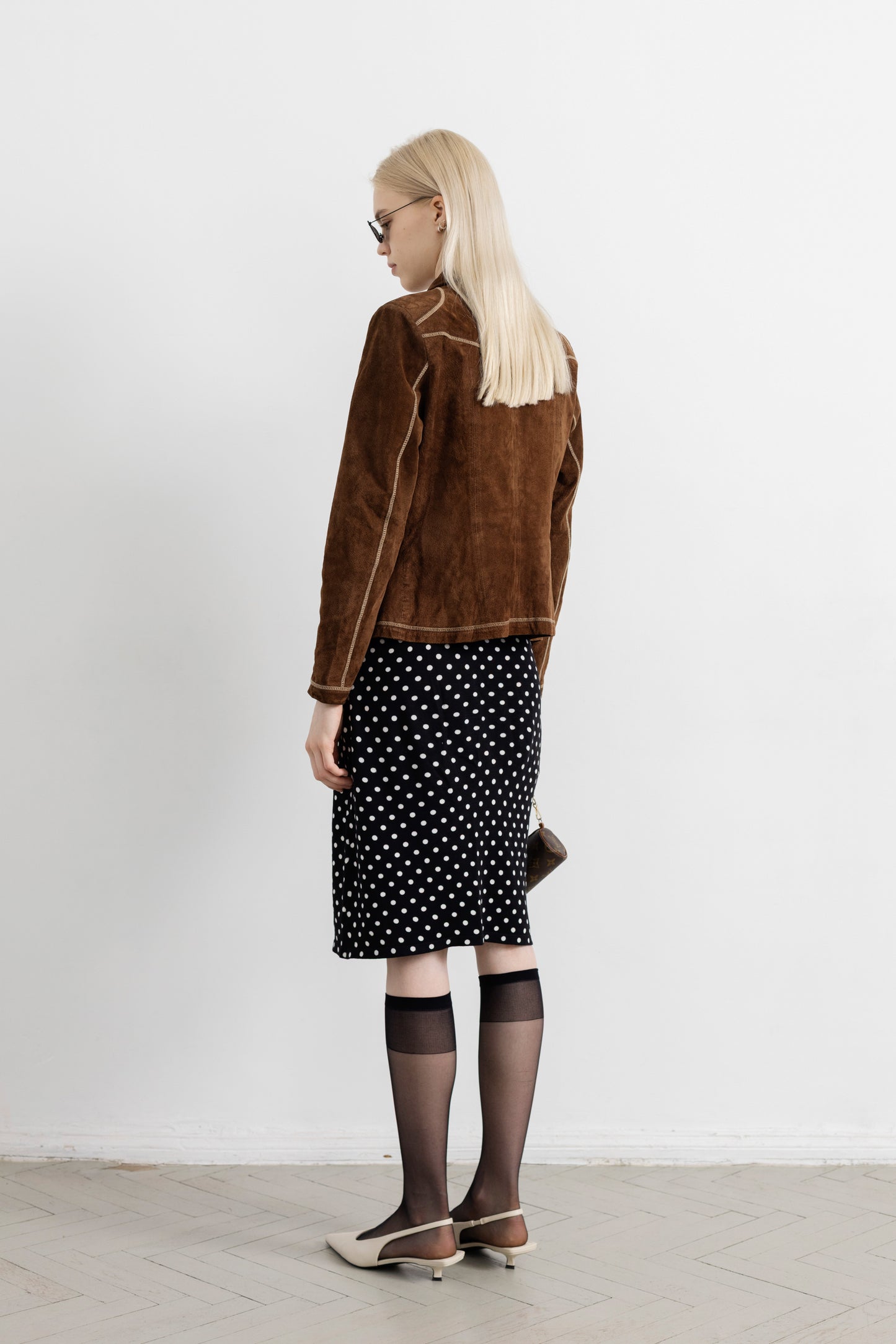 Vintage Brown Suede Leather Jacket