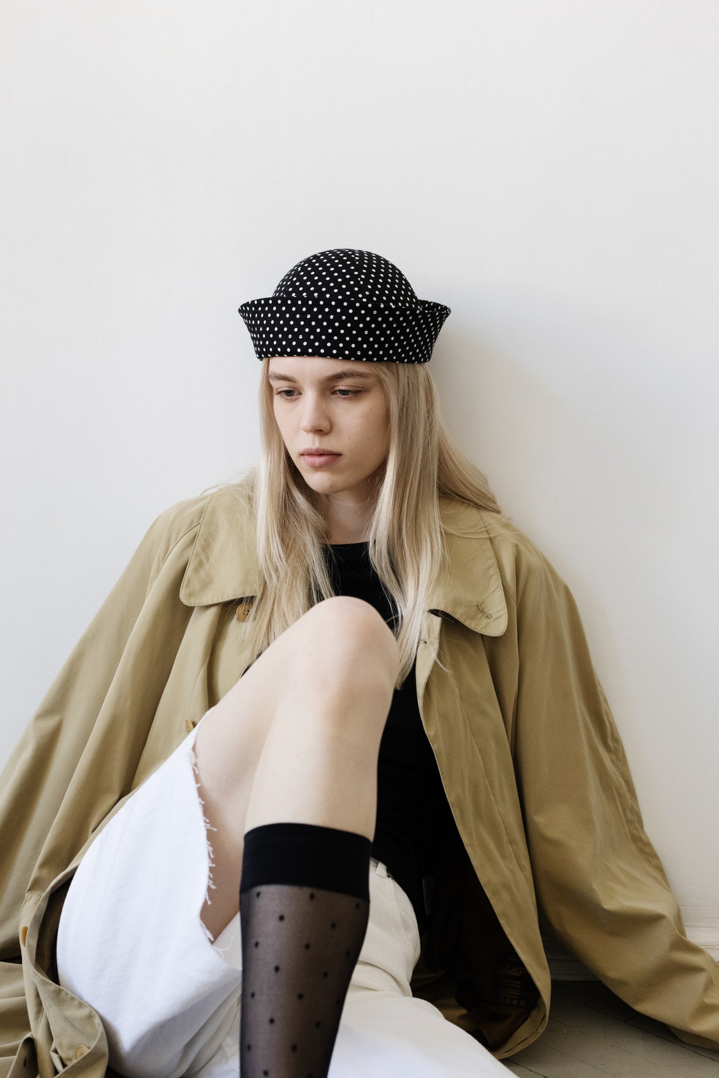 Vintage Khaki Beige Trench Coat