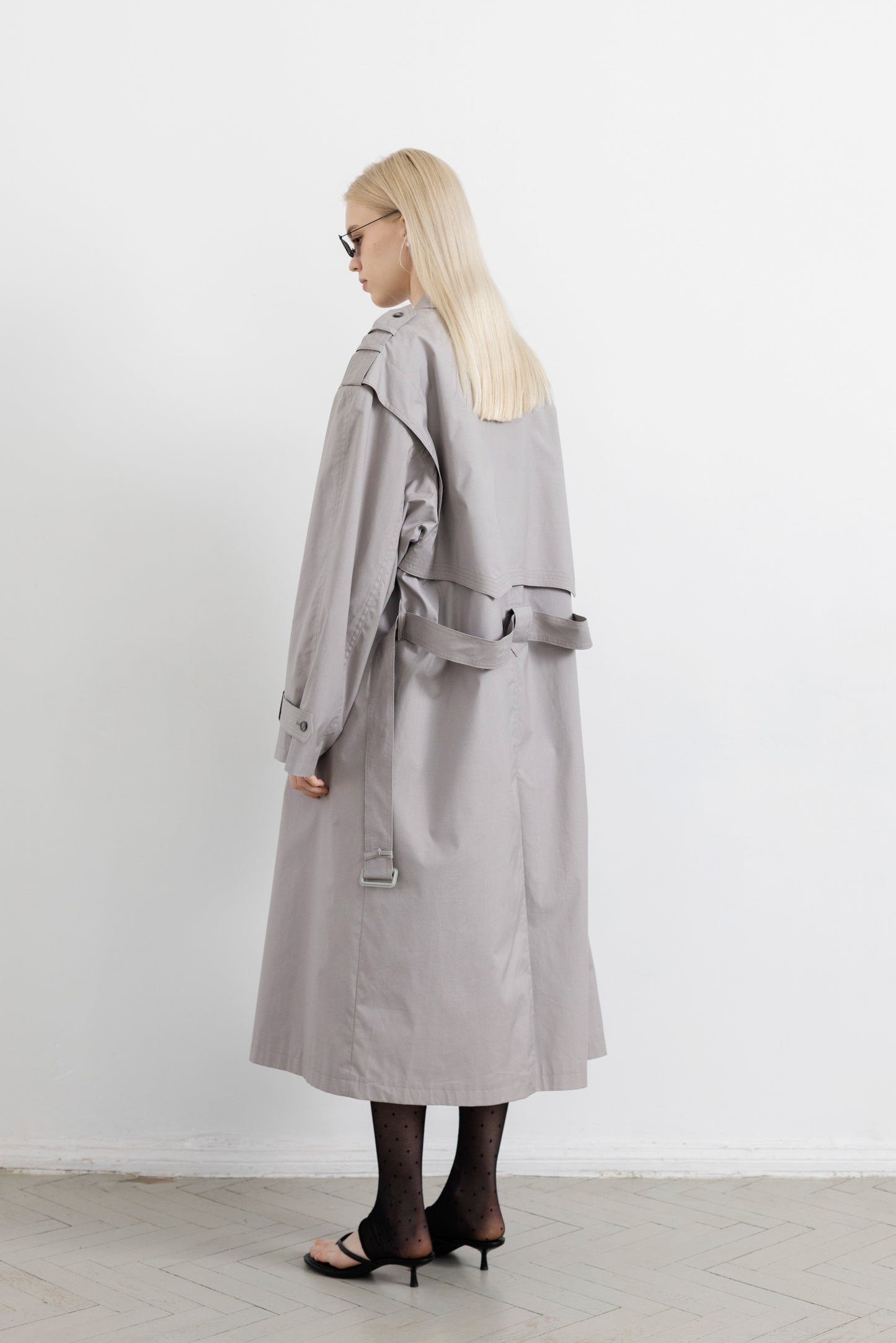 Vintage Grey Trench Coat