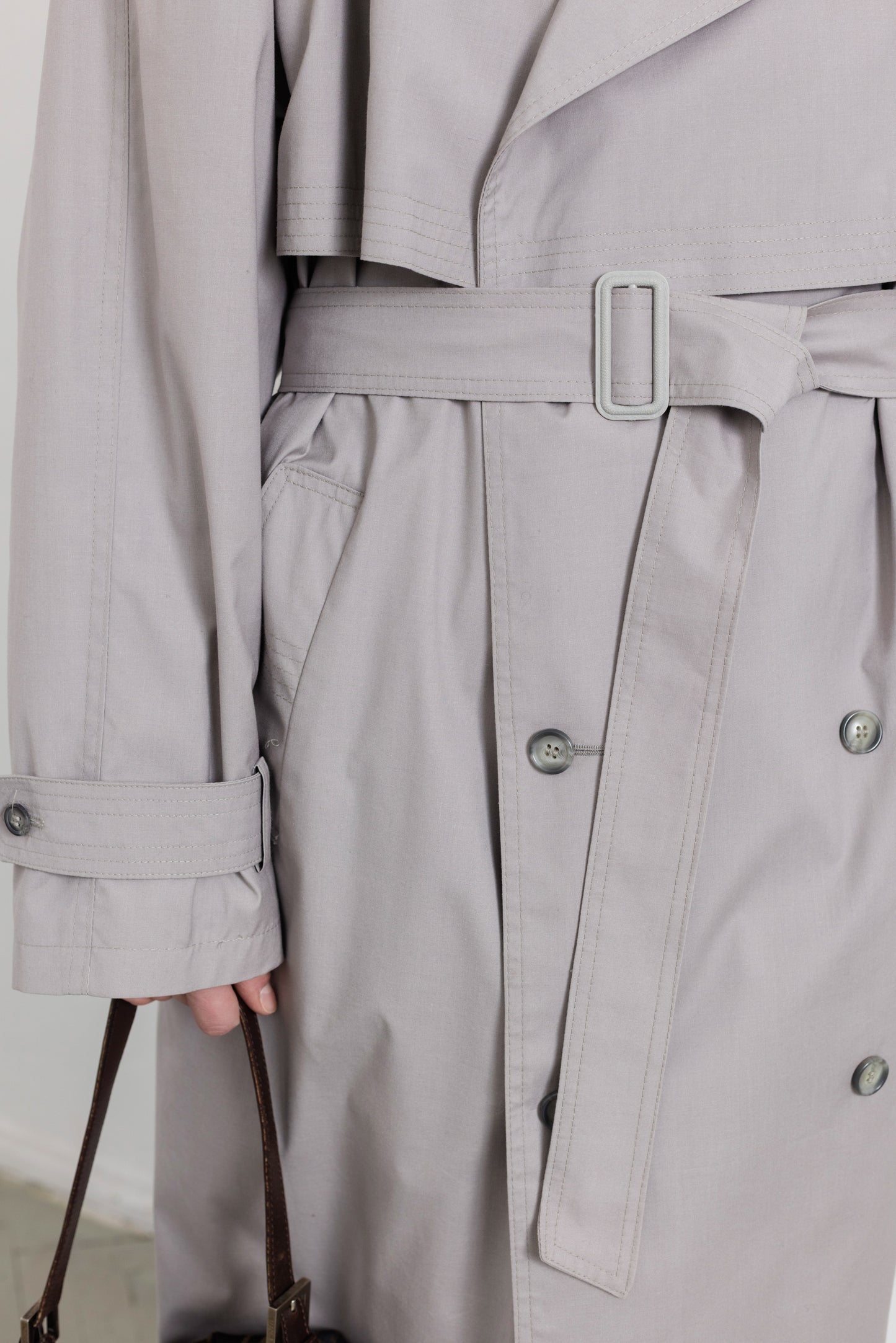 Vintage Grey Trench Coat