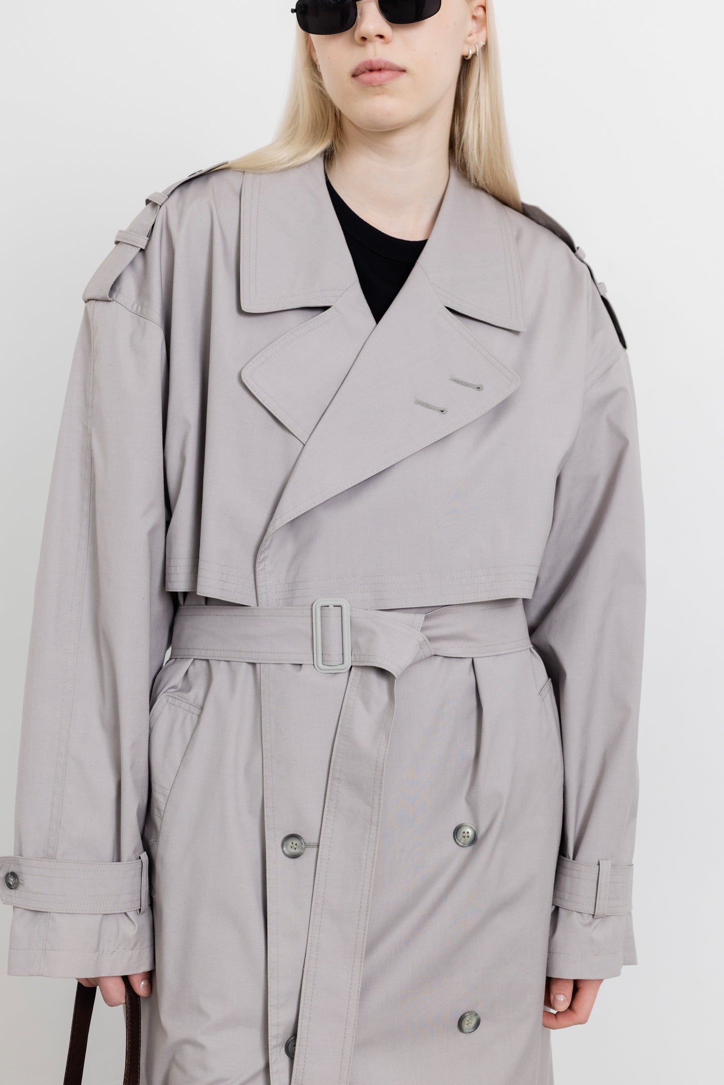 Vintage Grey Trench Coat