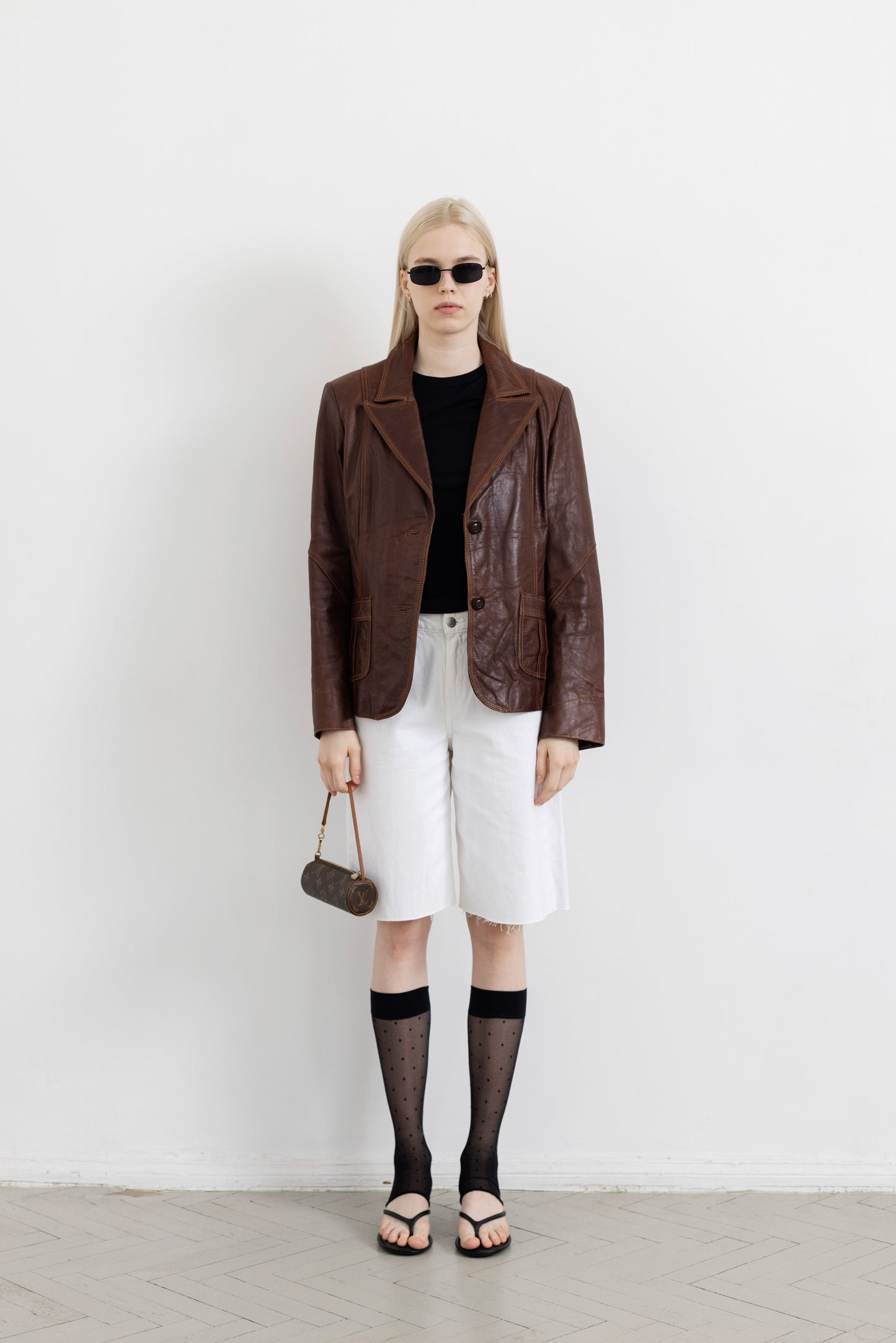 Vintage Brown Leather Jacket