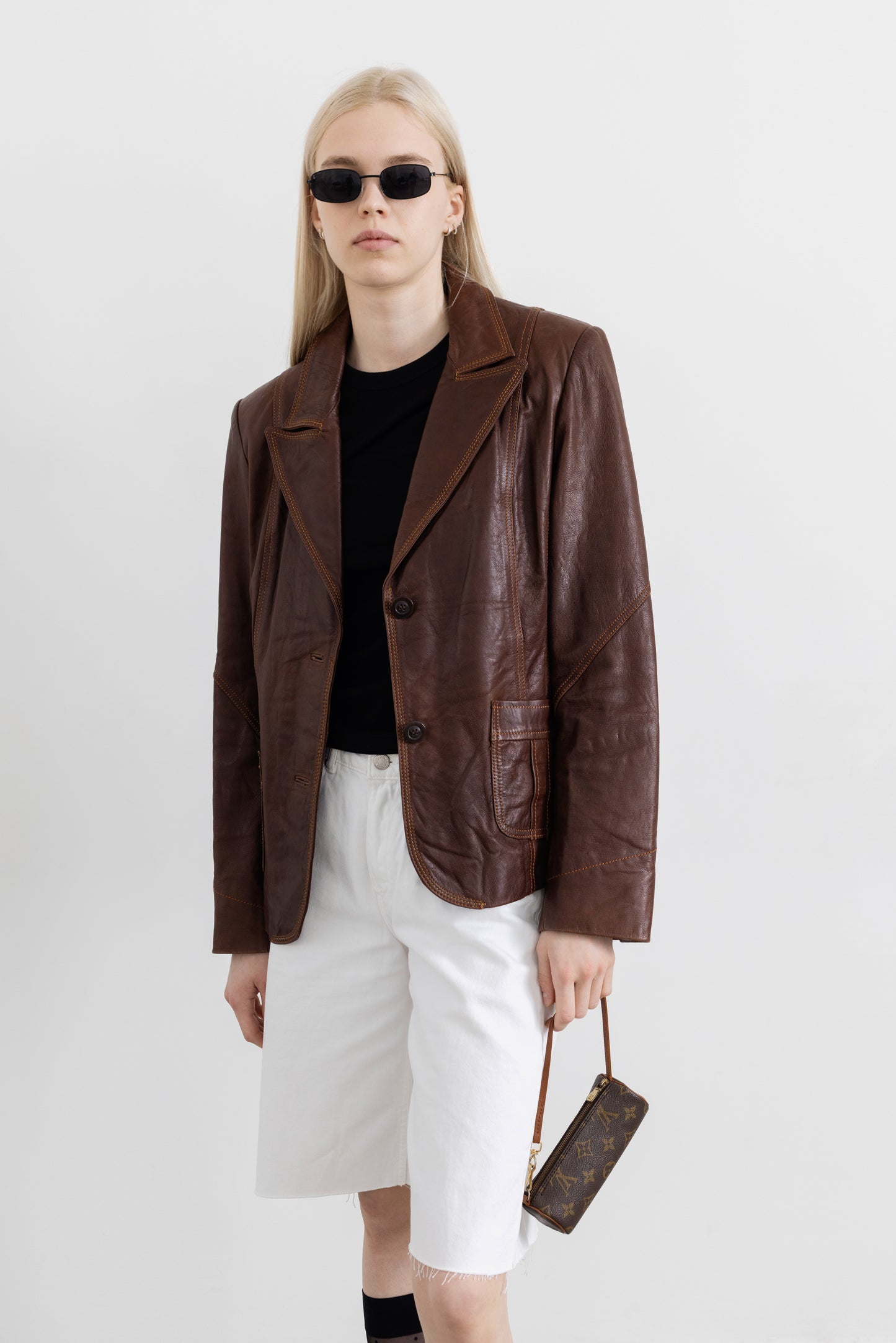 Vintage Brown Leather Jacket