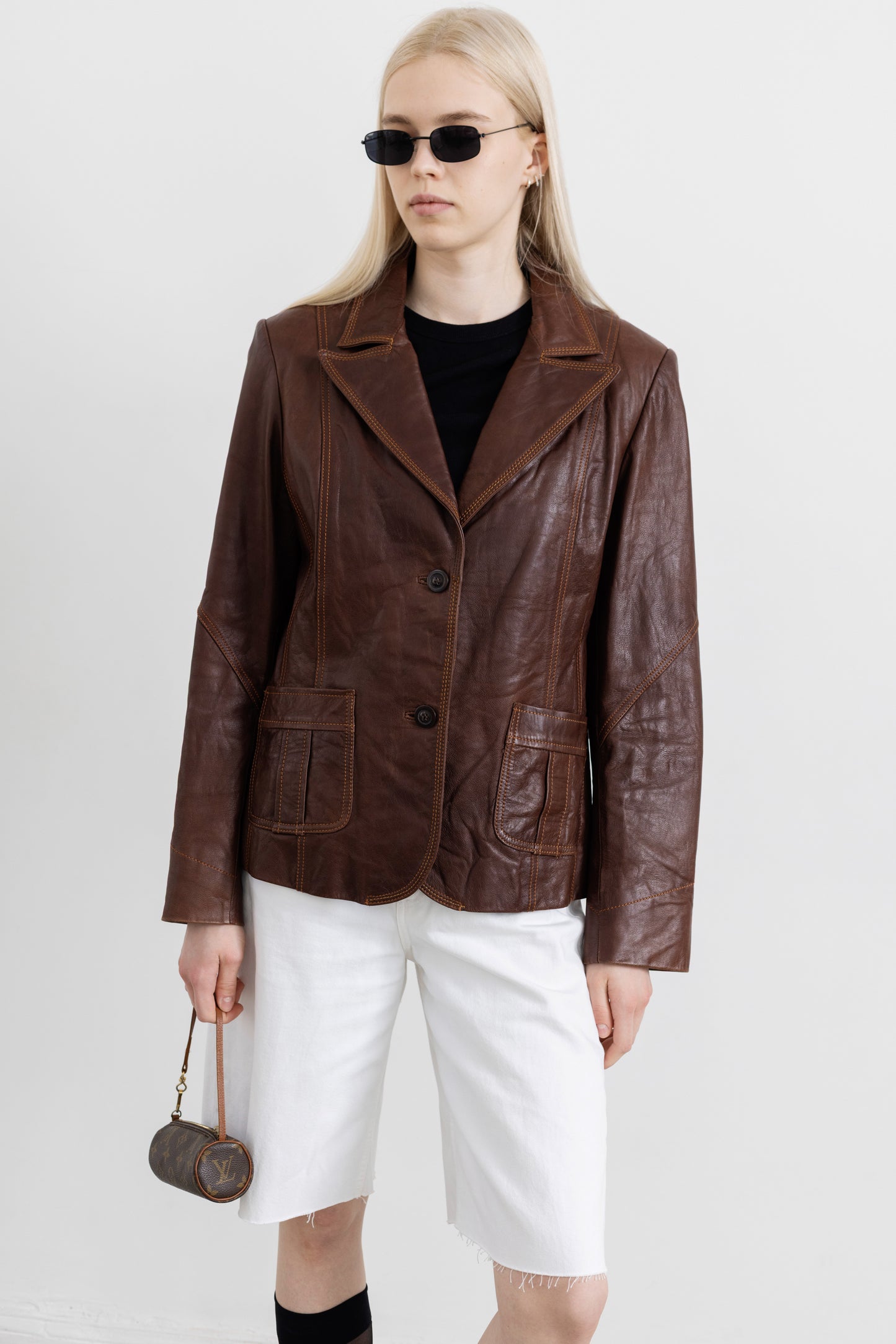 Vintage Brown Leather Jacket