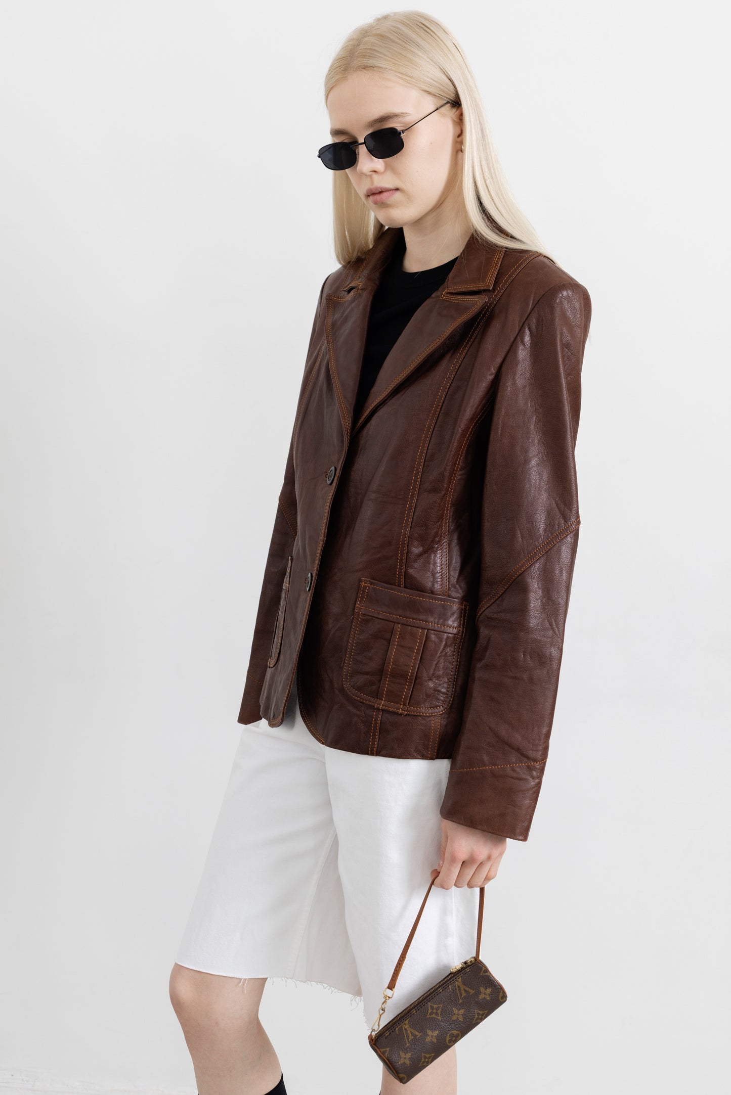 Vintage Brown Leather Jacket