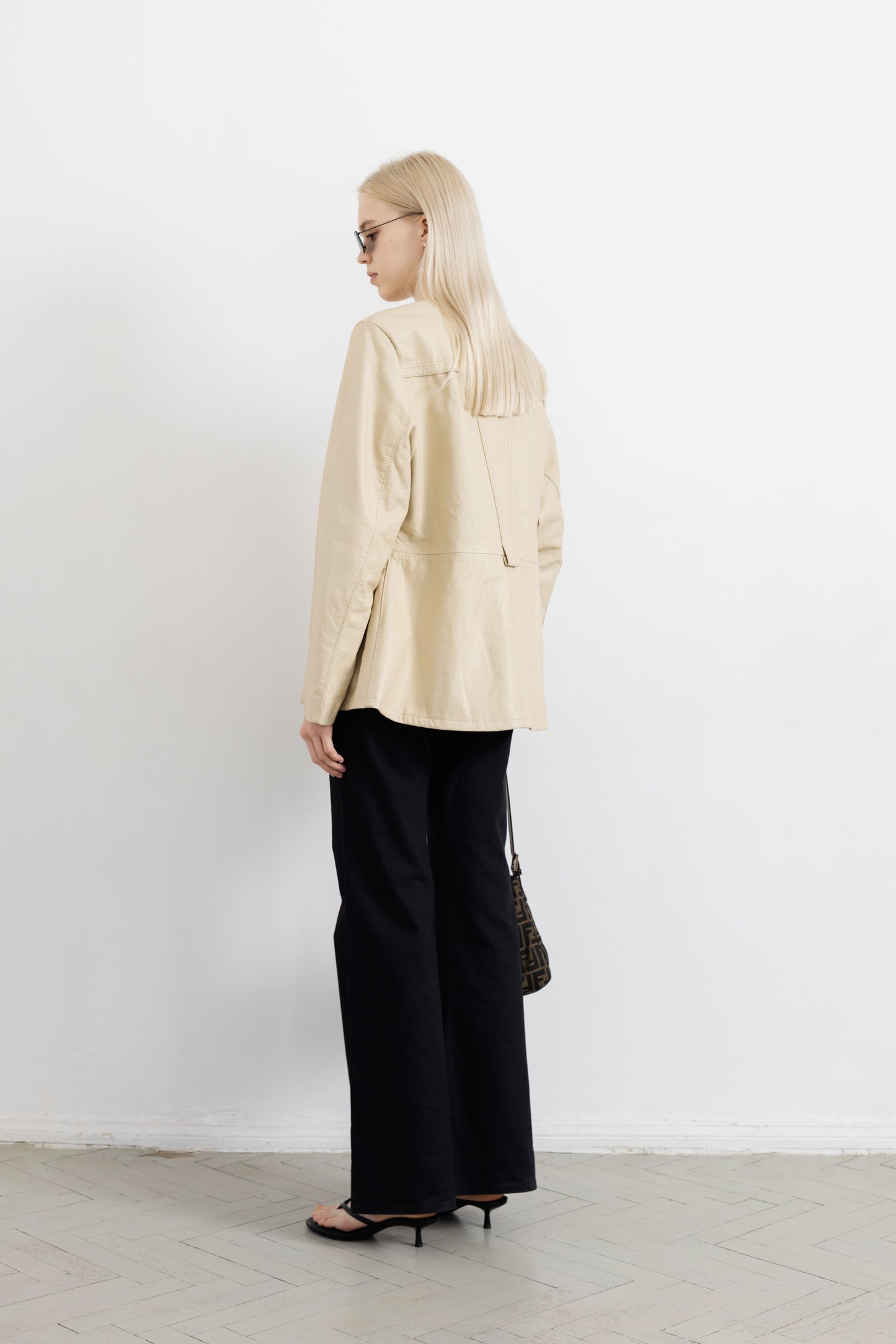 Vintage Butter Yellow Leather Jacket