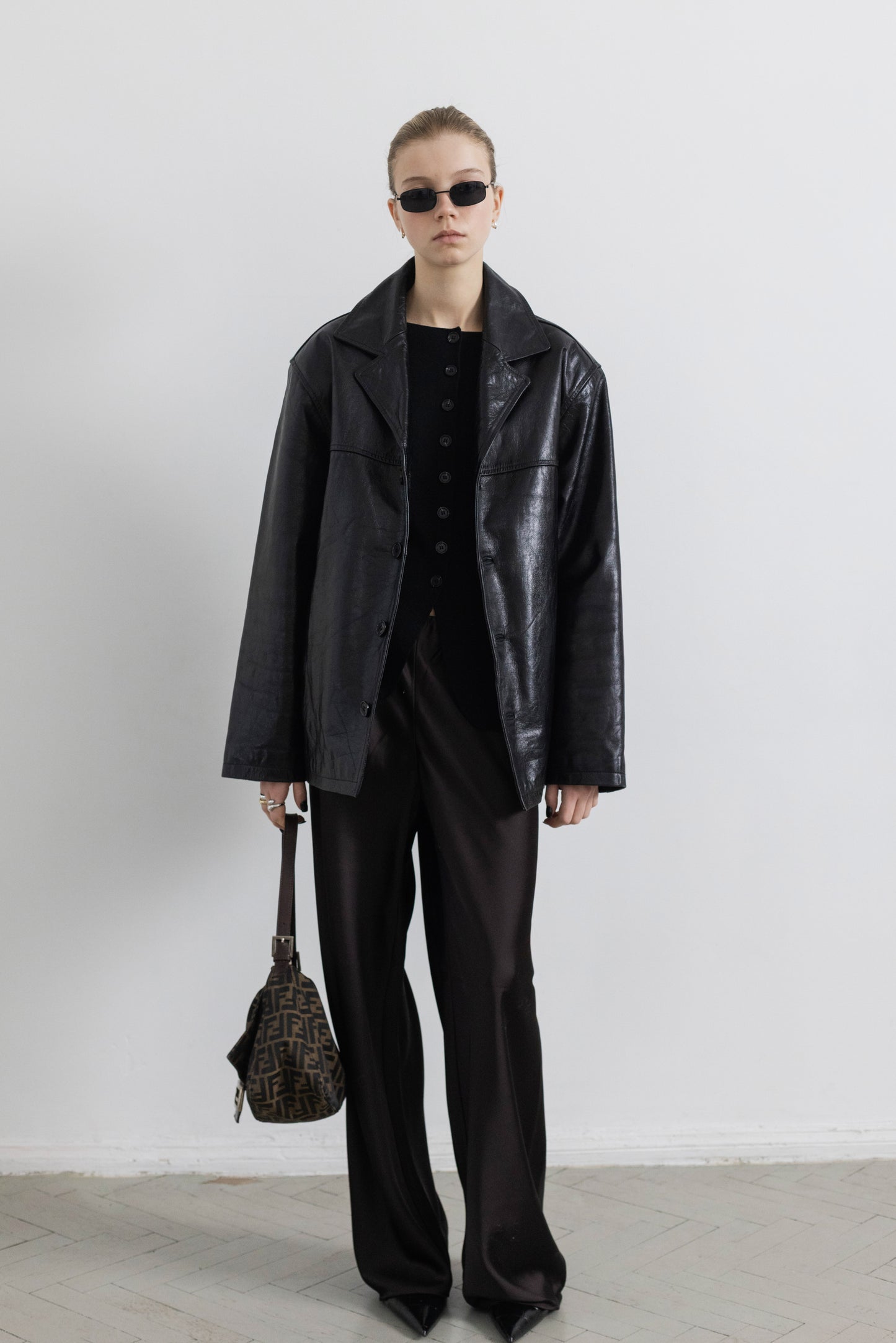 Vintage Black Leather Jacket