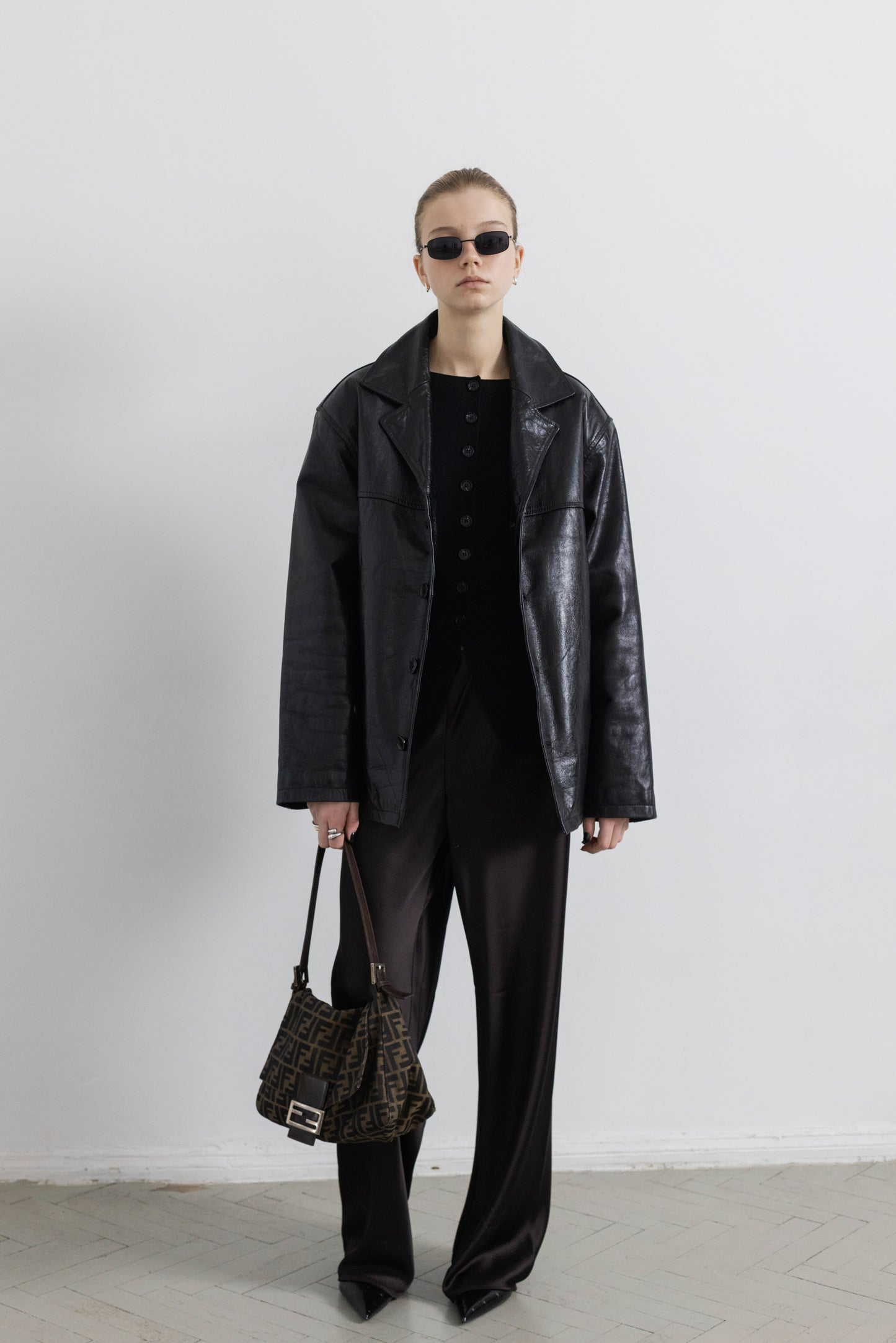 Vintage Black Leather Jacket