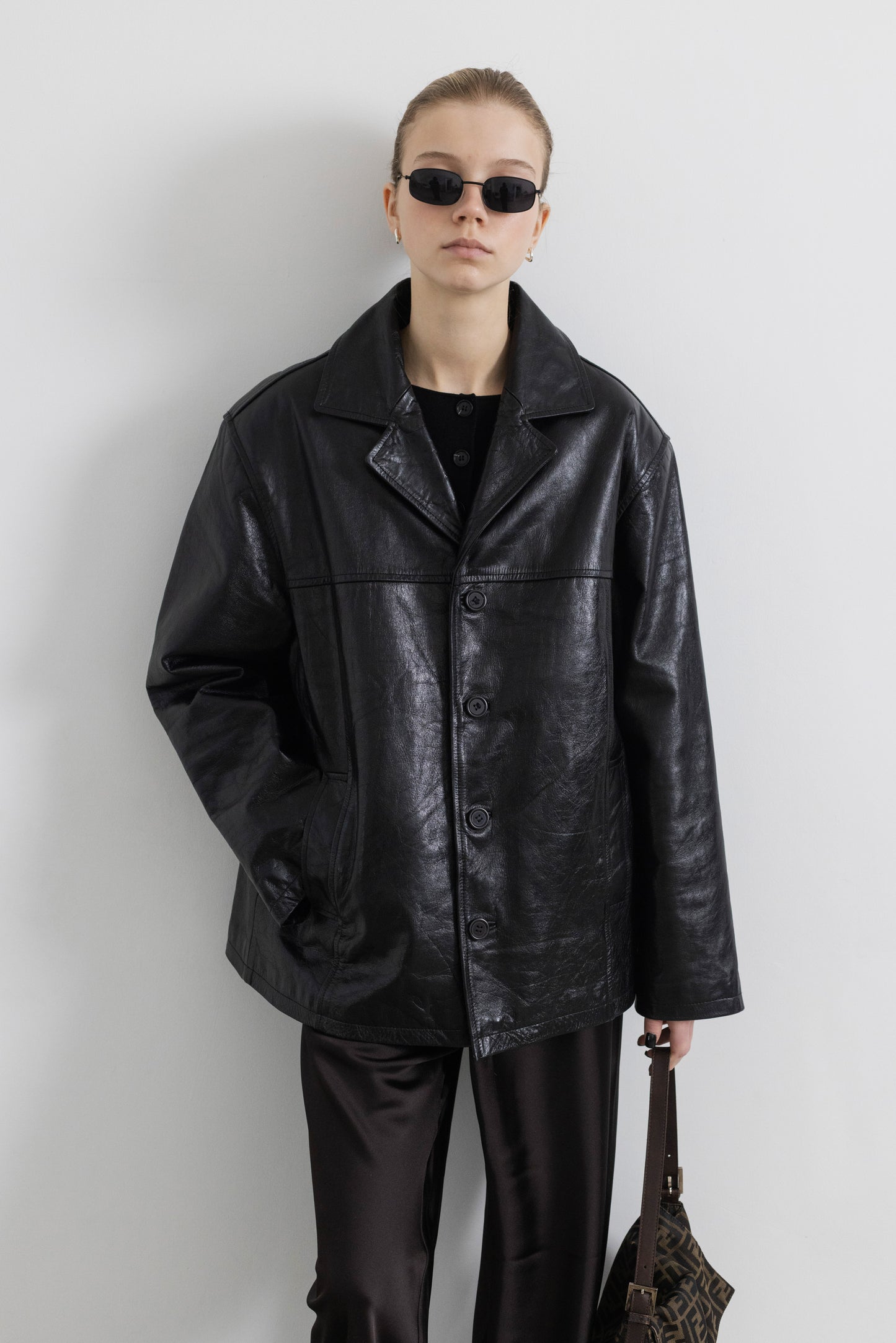 Vintage Black Leather Jacket