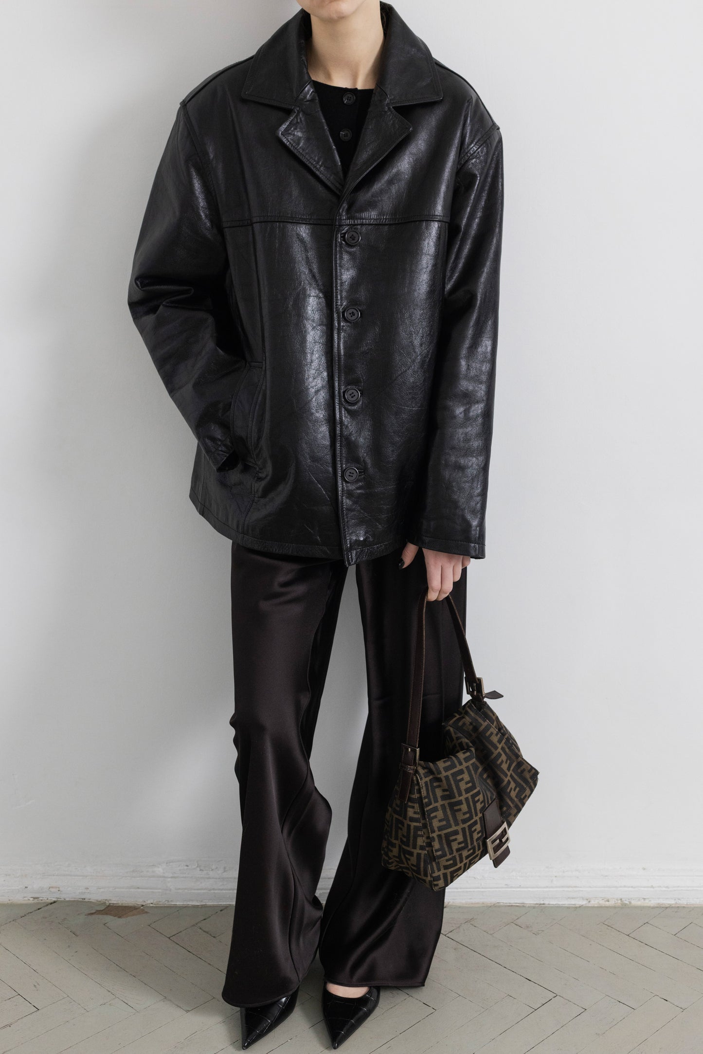 Vintage Black Leather Jacket