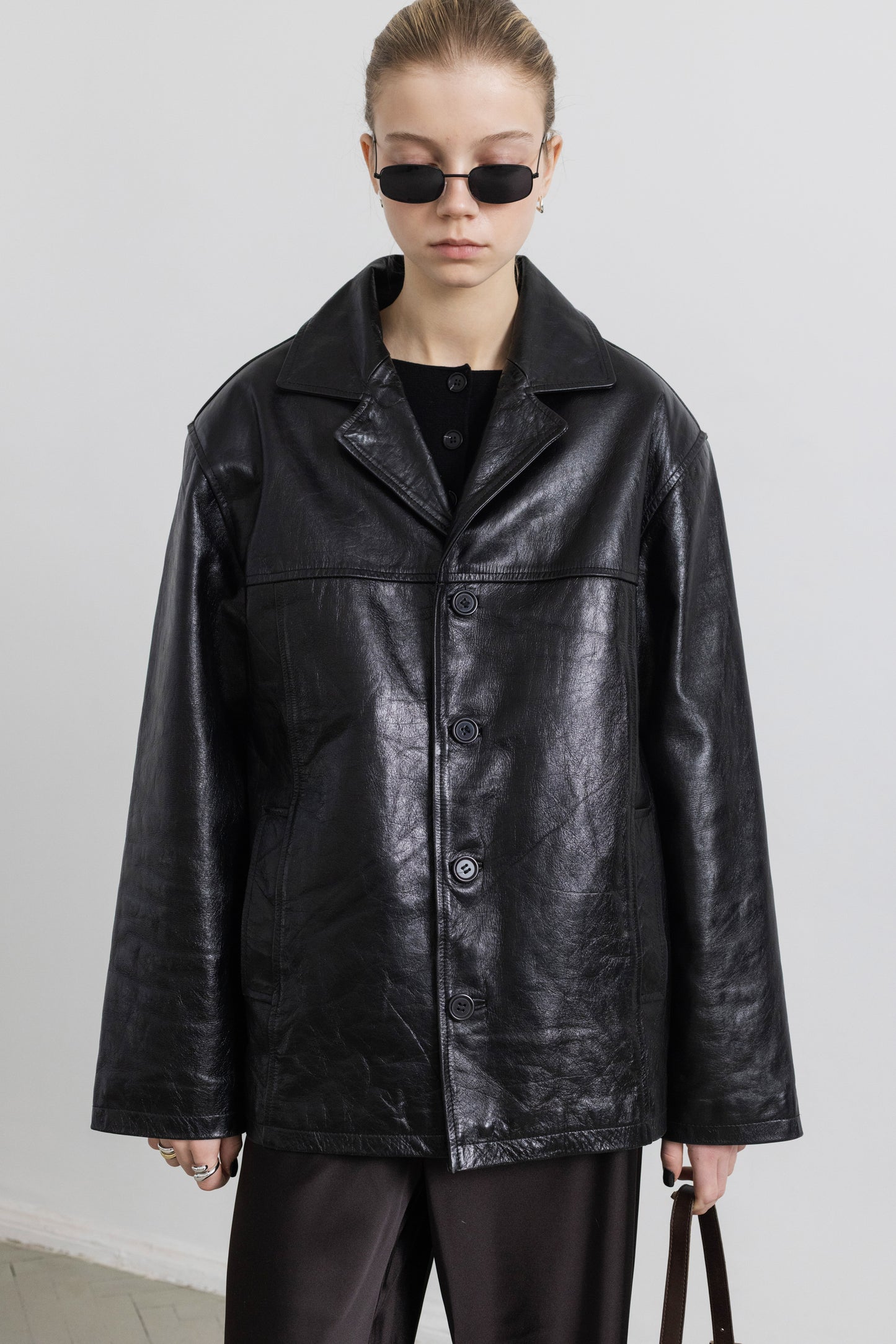 Vintage Black Leather Jacket