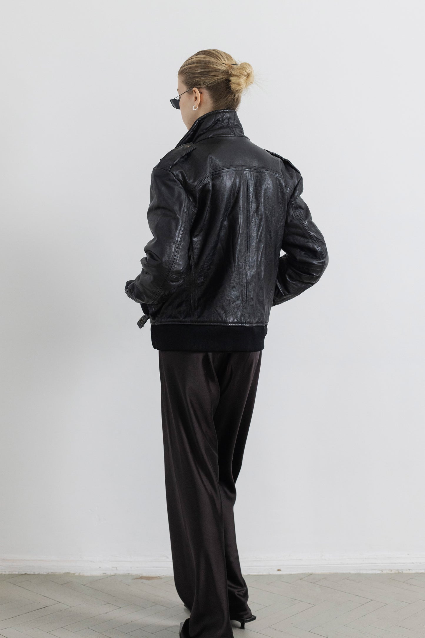 Vintage Black Leather Jacket