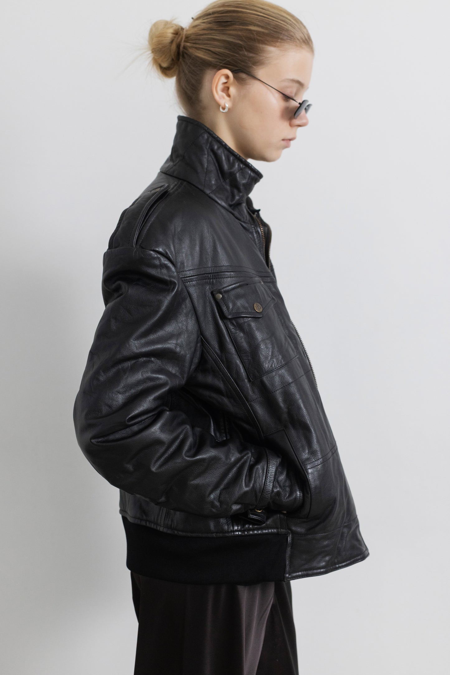 Vintage Black Leather Jacket