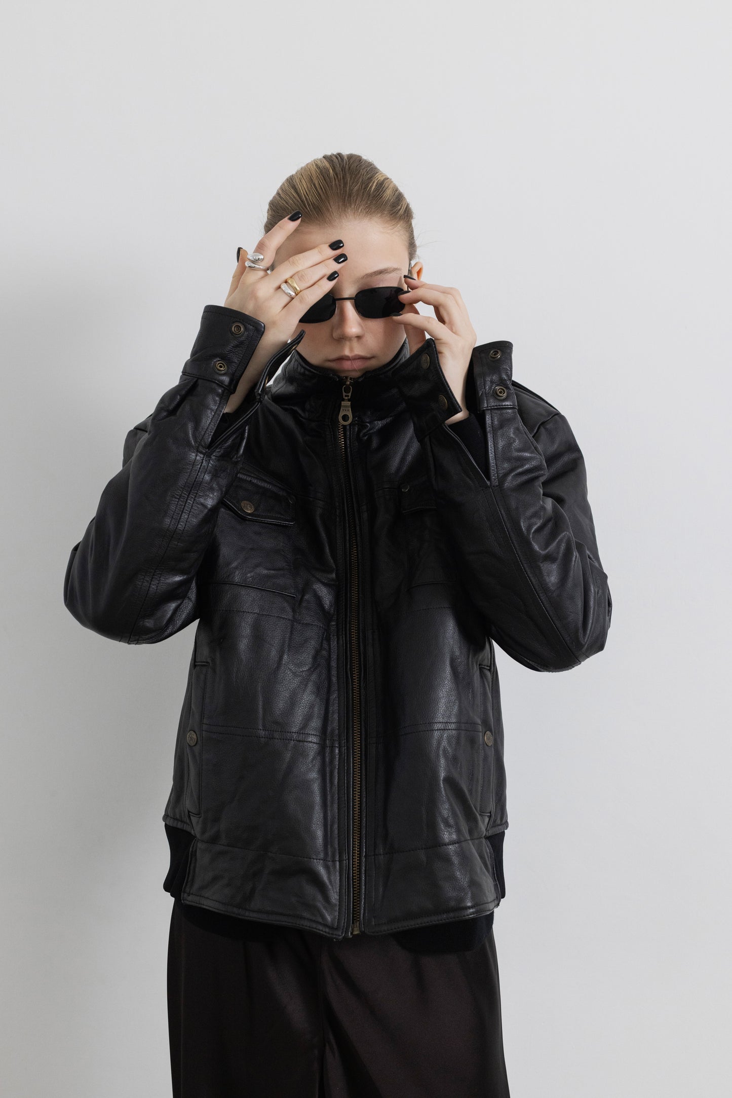 Vintage Black Leather Jacket