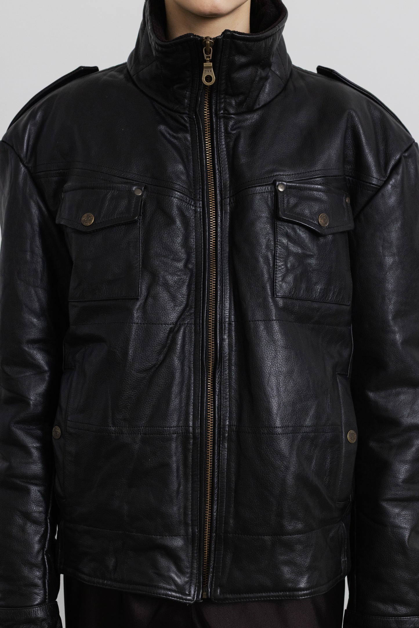 Vintage Black Leather Jacket