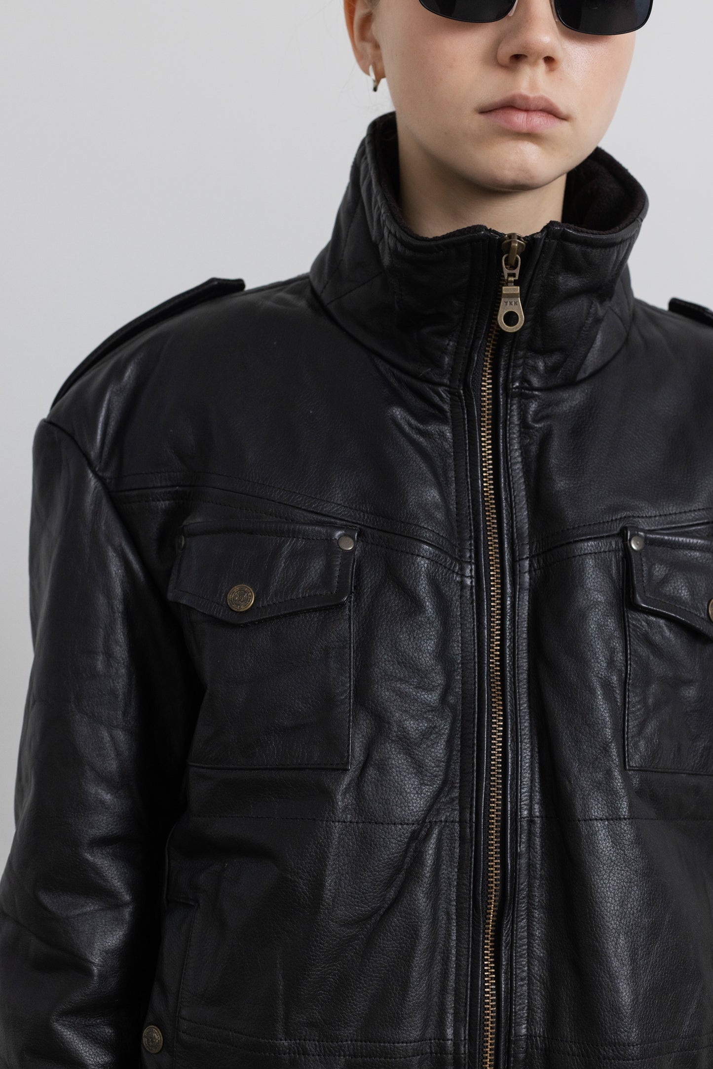 Vintage Black Leather Jacket